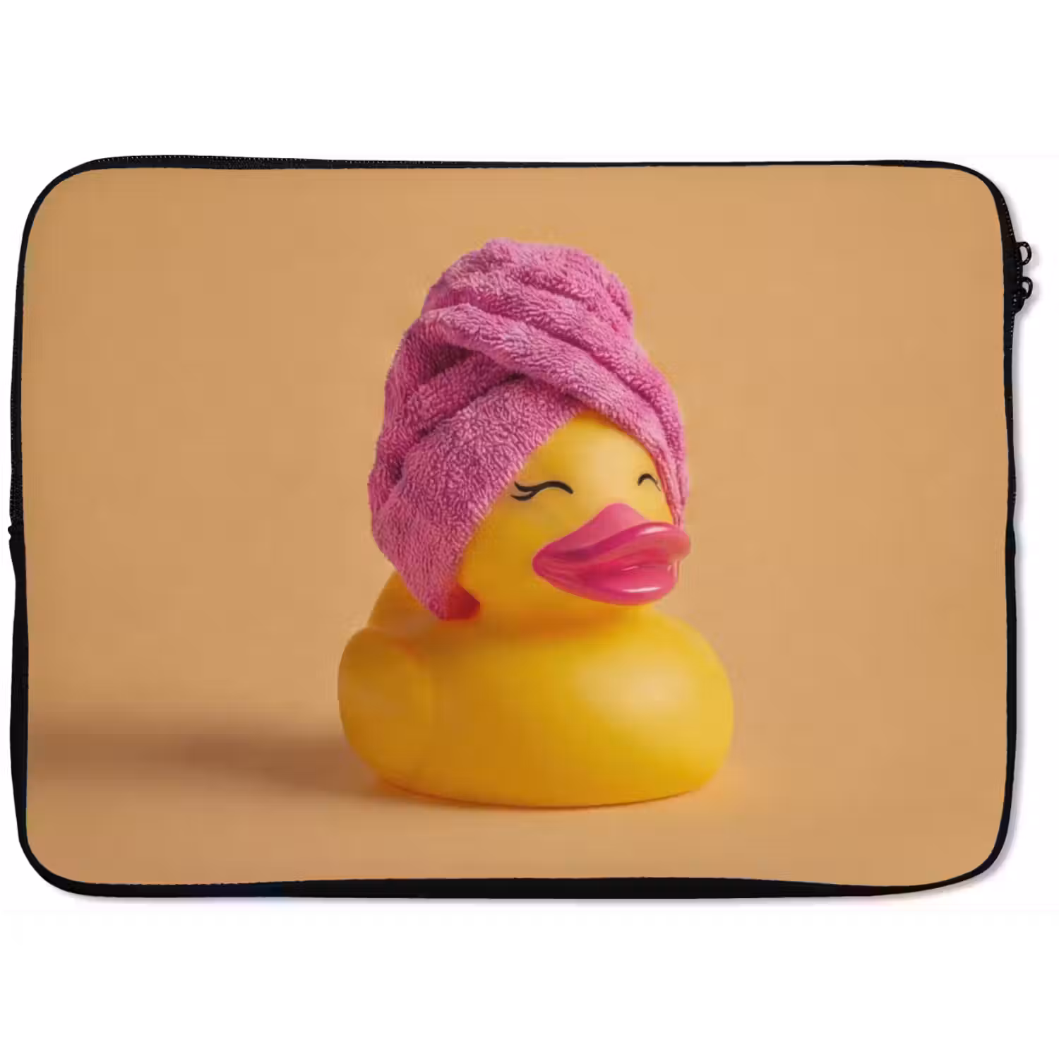 Badeend - Handdoek - Kleurrijk laptophoes neopreen klein -zkaufland3dotto