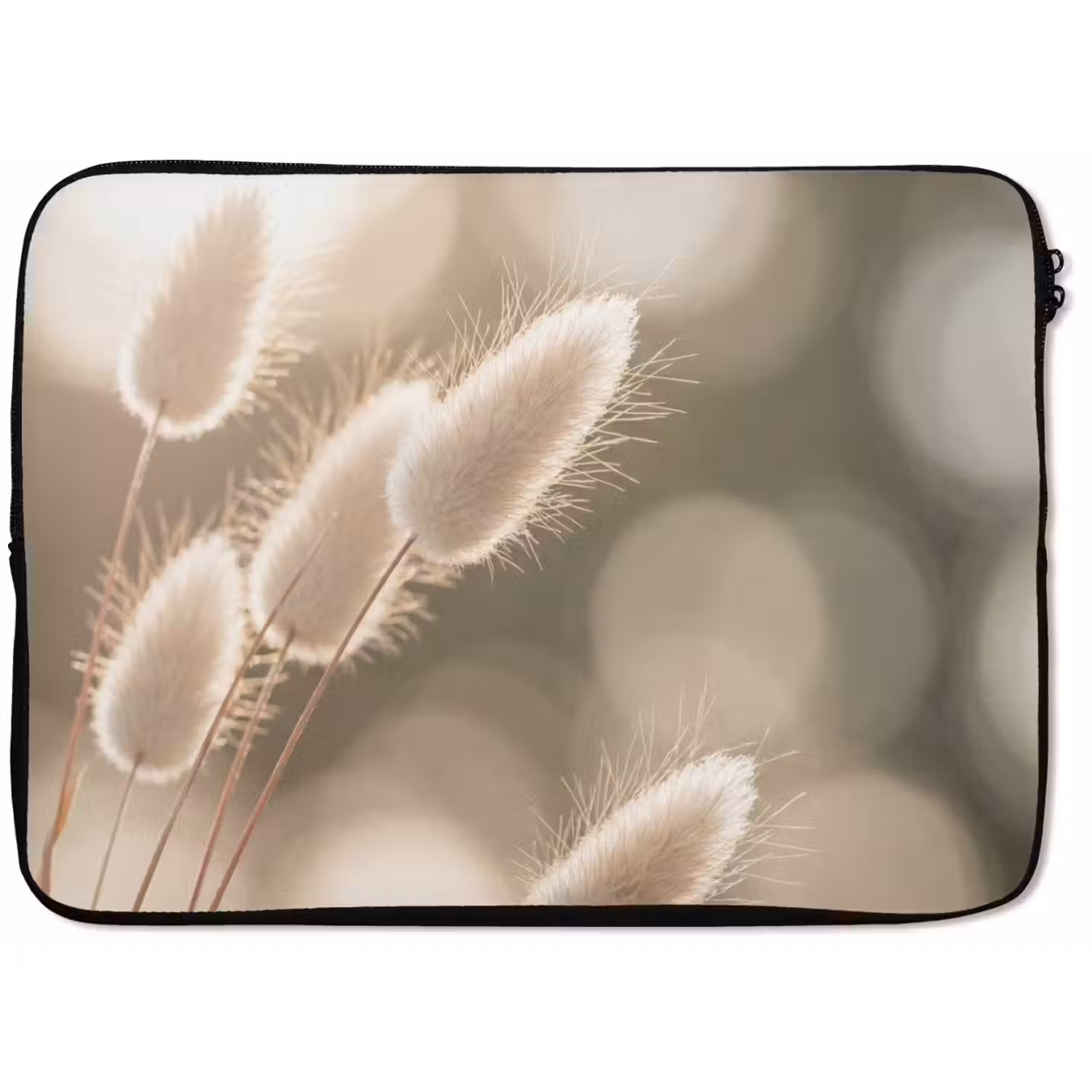 Hazestaartgras - Wit - Zonlicht laptophoes neopreen klein -zkaufland3dotto