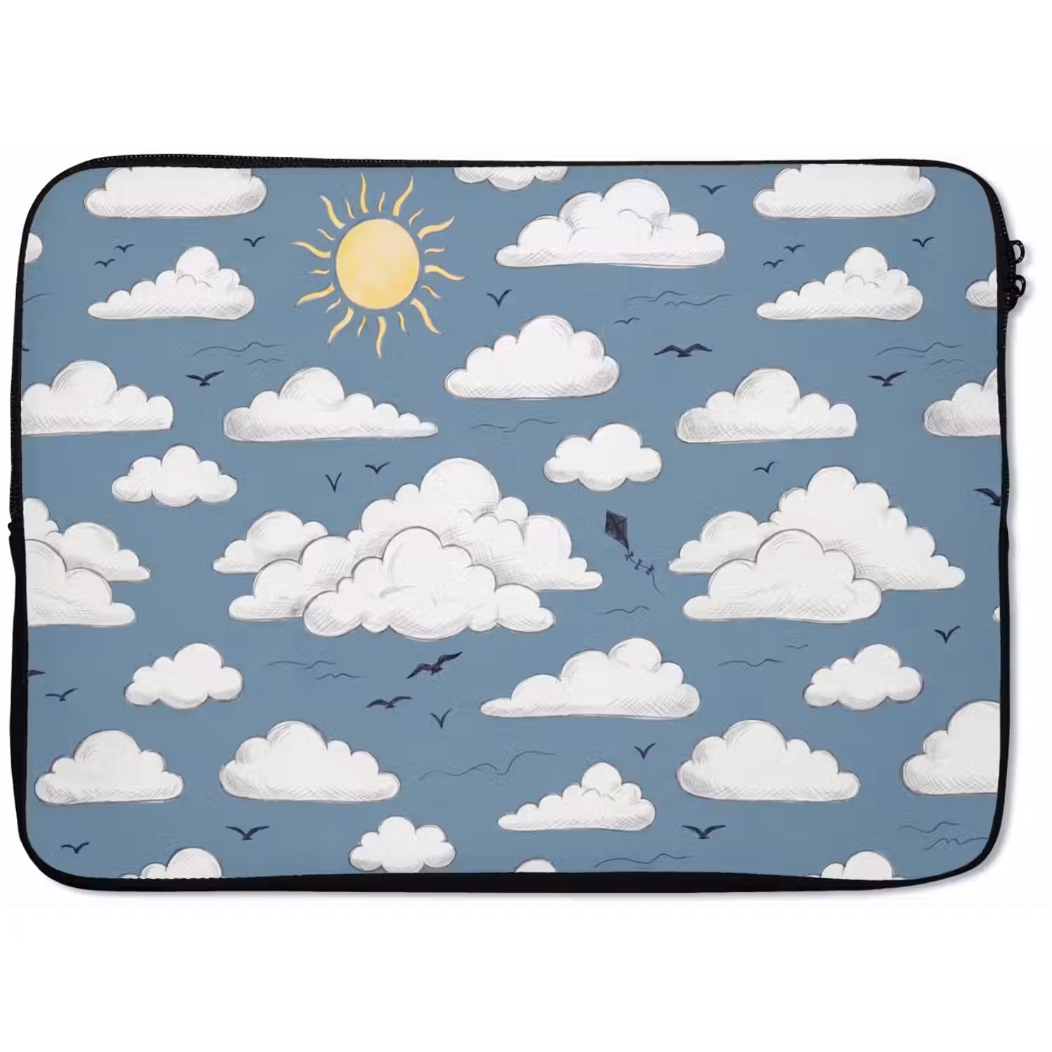 Lucht - Zon - Wolken - Natuur - Blauw laptophoes neopreen klein -zkaufland3dotto
