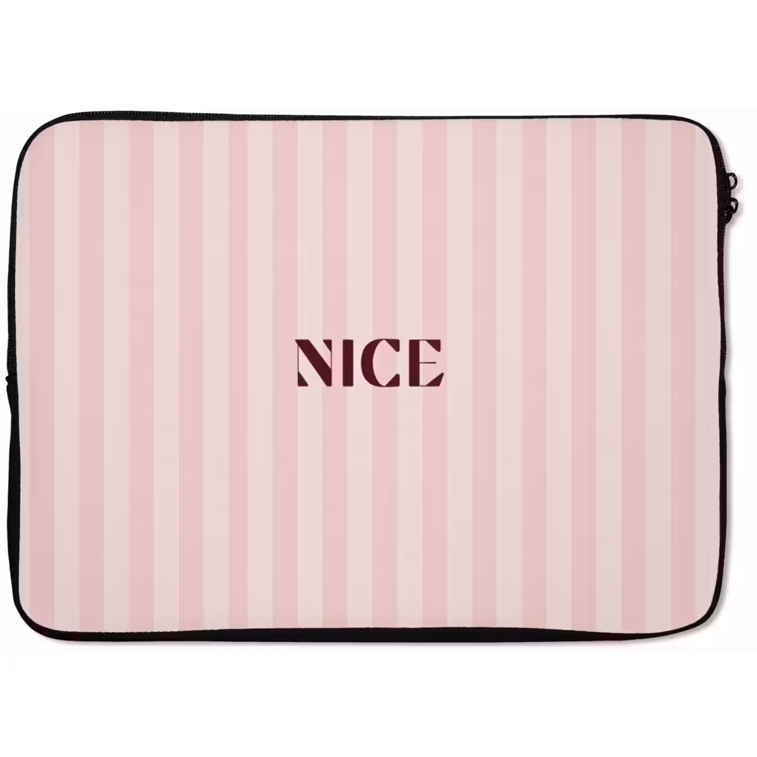 Nice - Strepen - Roze laptophoes neopreen klein -zkaufland3dotto