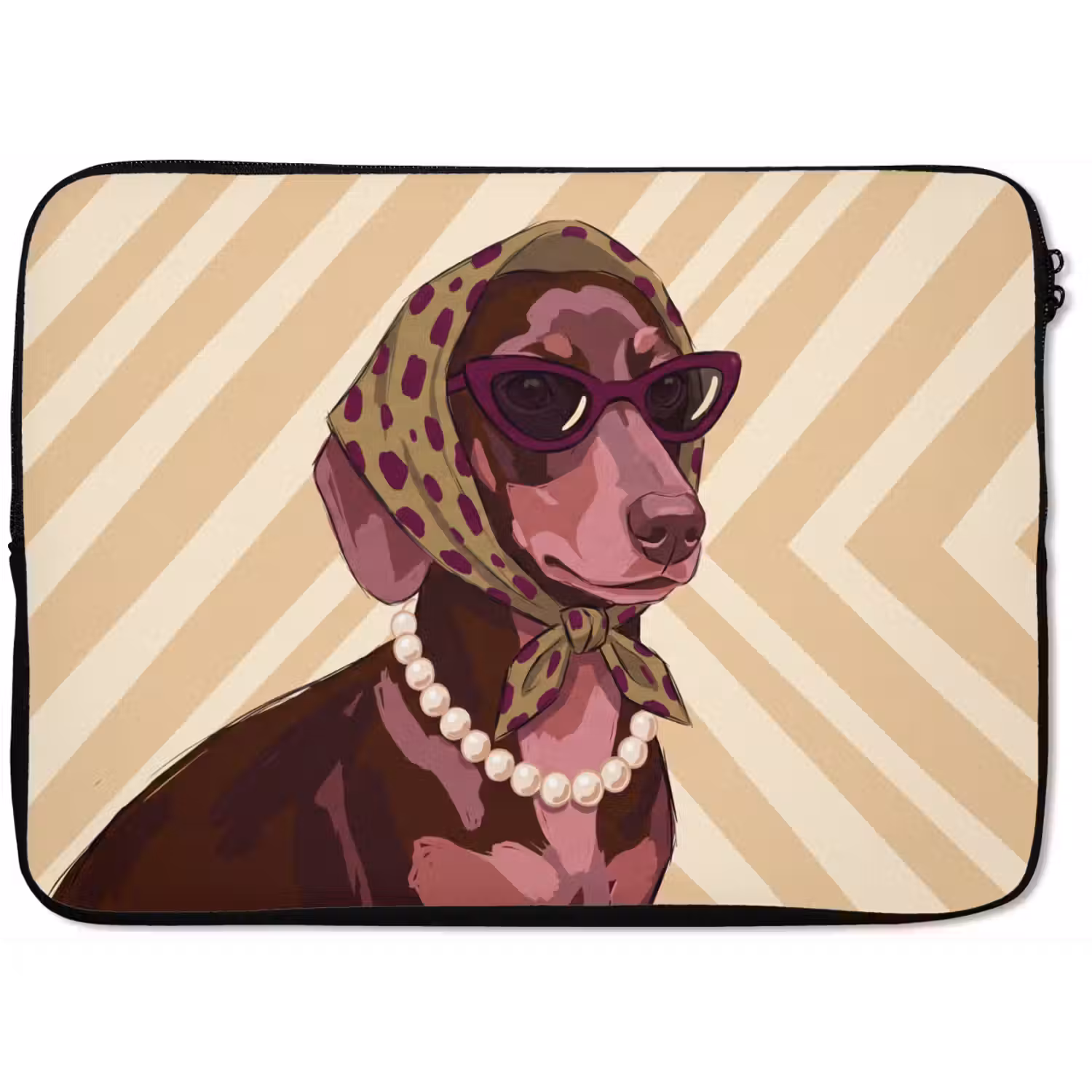 Hond - Zonnebril - Hoofddoek - Dieren - Modern laptophoes neopreen klein -zkaufland3dotto