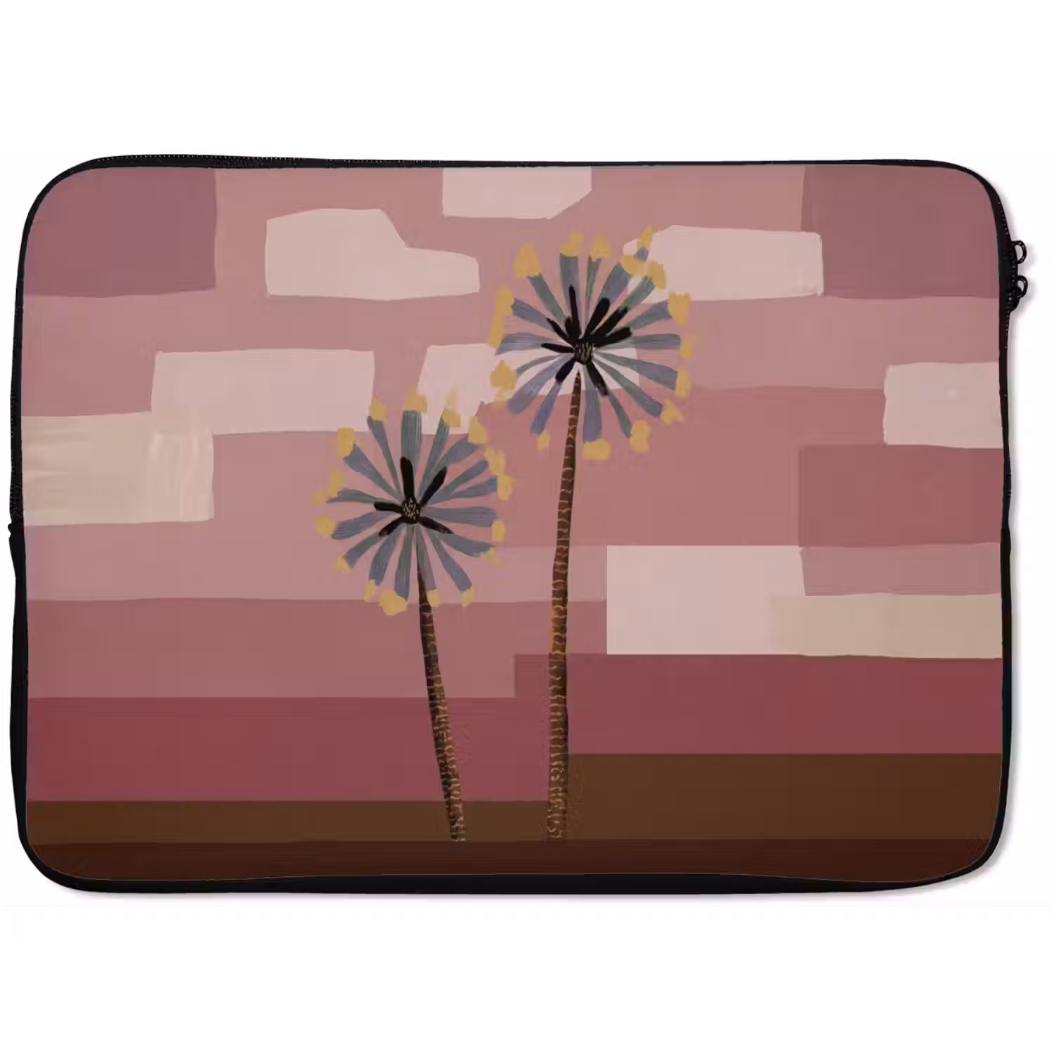 Illustratie - Bloemen - Vlakken - Abstract laptophoes neopreen klein -zkaufland3dotto