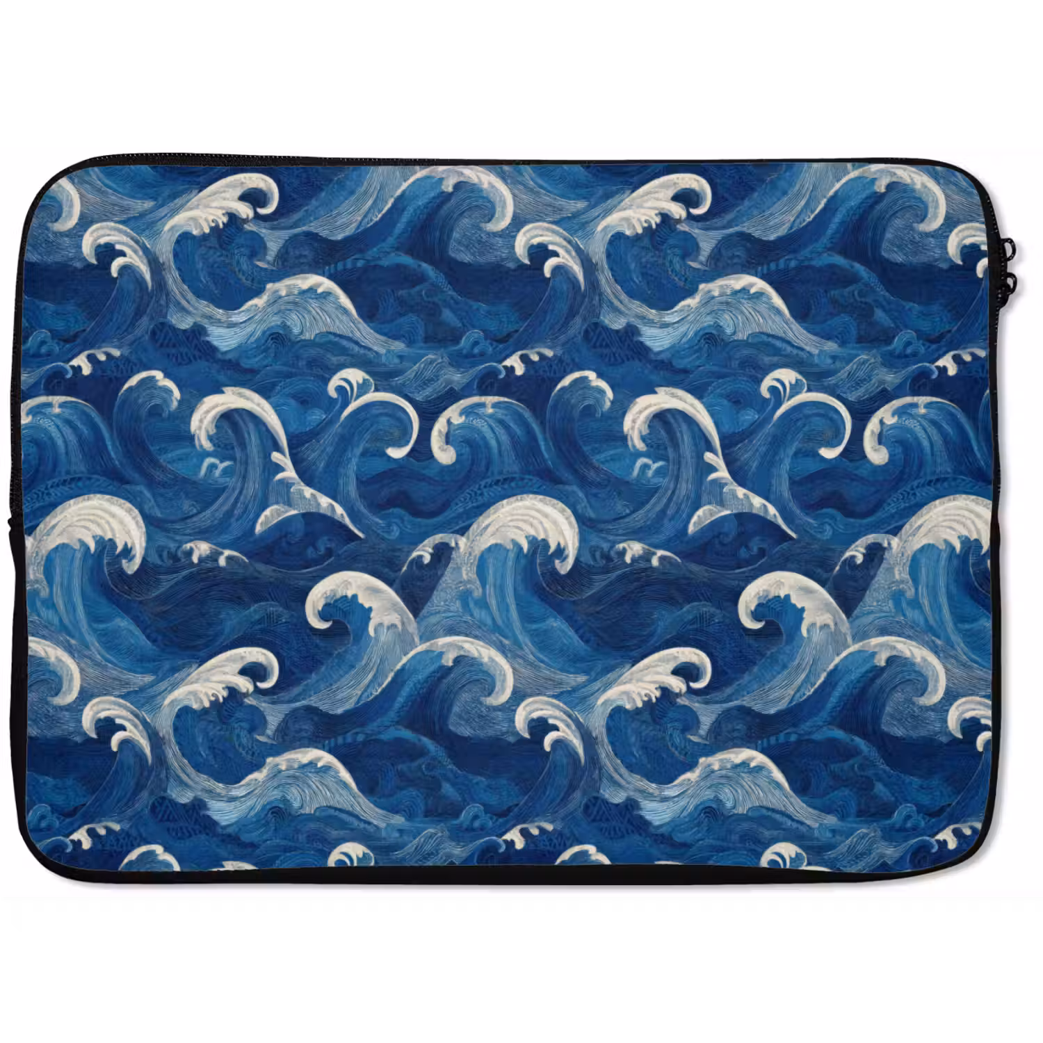 Japans - Oceaan - Golven - Blauw laptophoes neopreen klein 279 -zkaufland3dotto