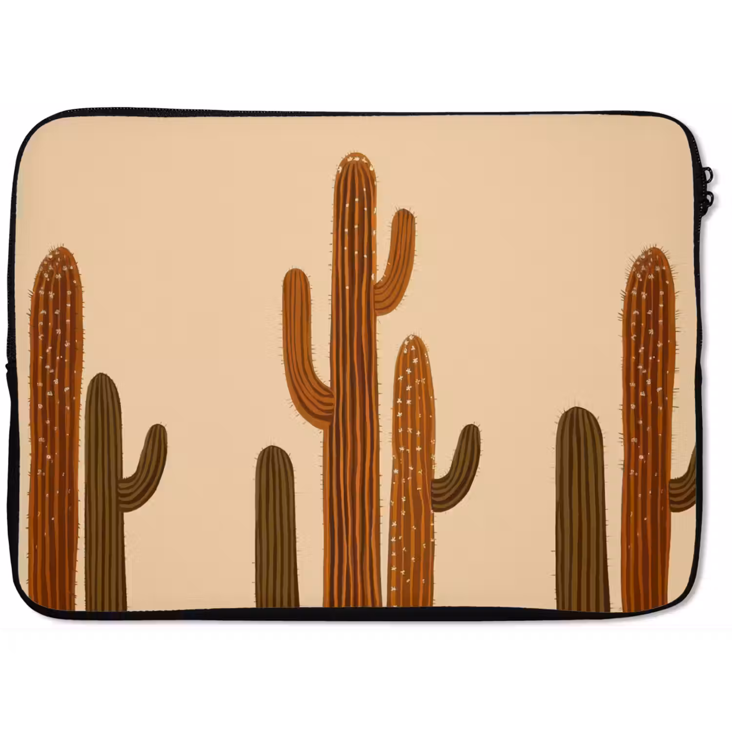 Cactus - Woestijn - Zand - Bruin laptophoes neopreen klein -zkaufland3dotto