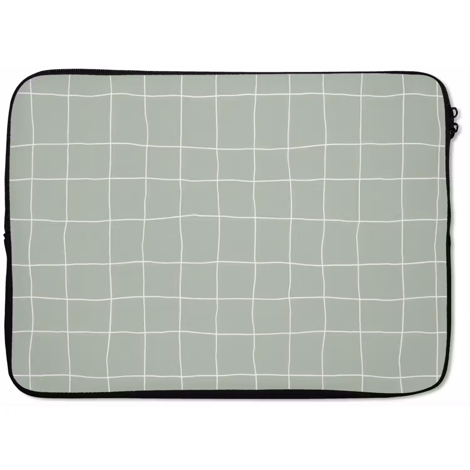 Ruitpatroon - Golvend - Groen laptophoes neopreen klein 279 -zkaufland3dotto