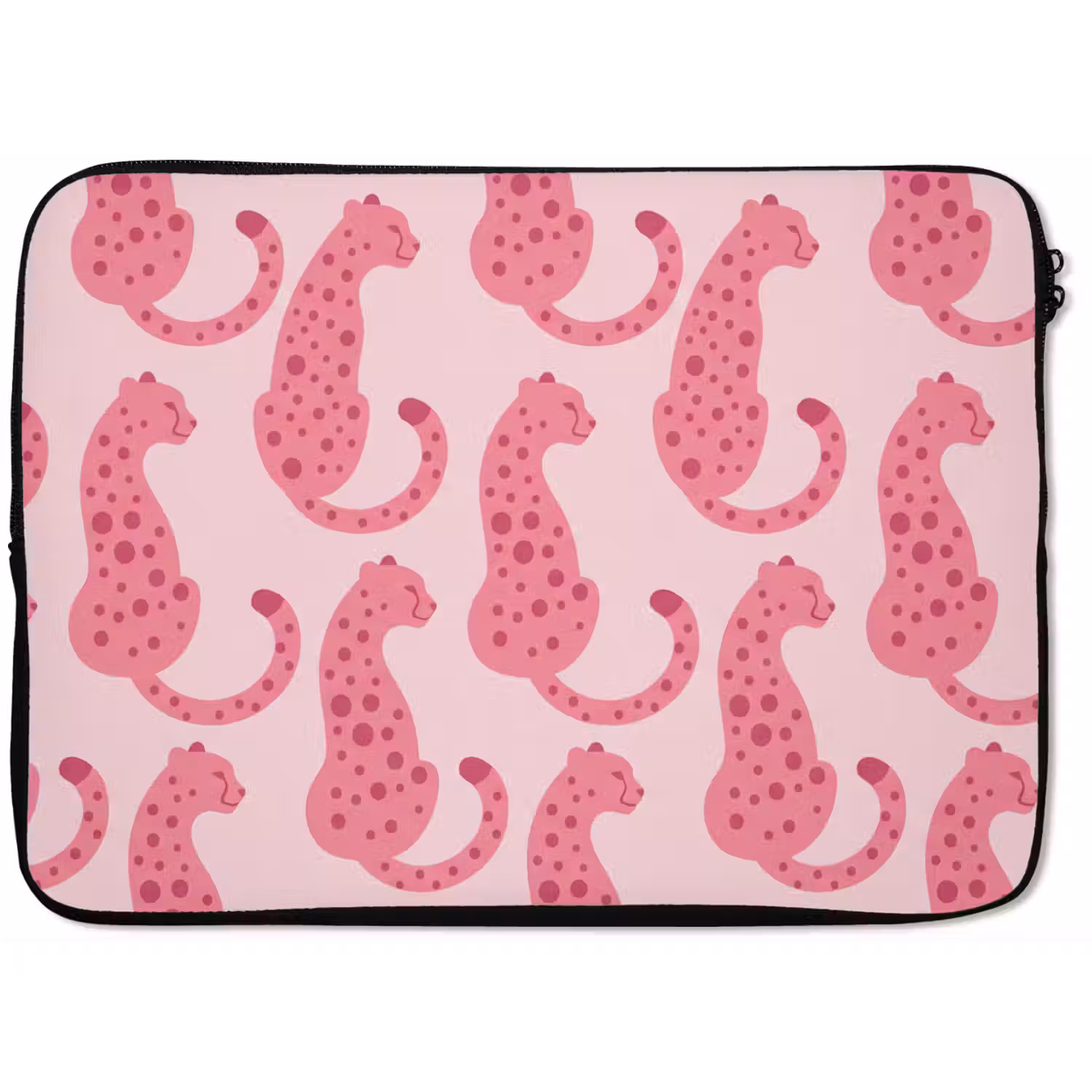 Kat - Gevlekt - Dieren - Patroon - Roze laptophoes neopreen klein -zkaufland3dotto
