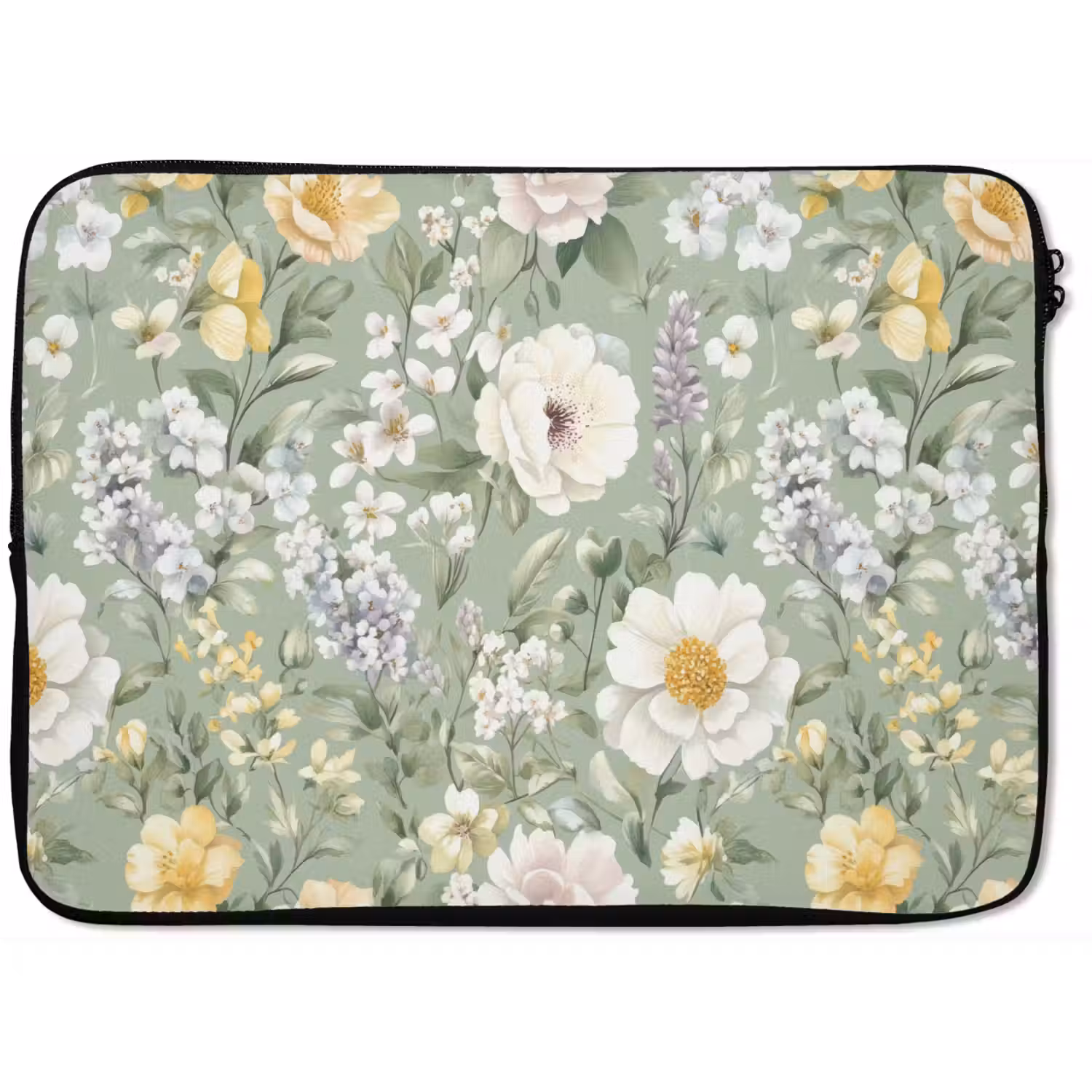 Klassiek - Bloemenpatroon - Kleurrijk laptophoes neopreen klein 279 -zkaufland3dotto