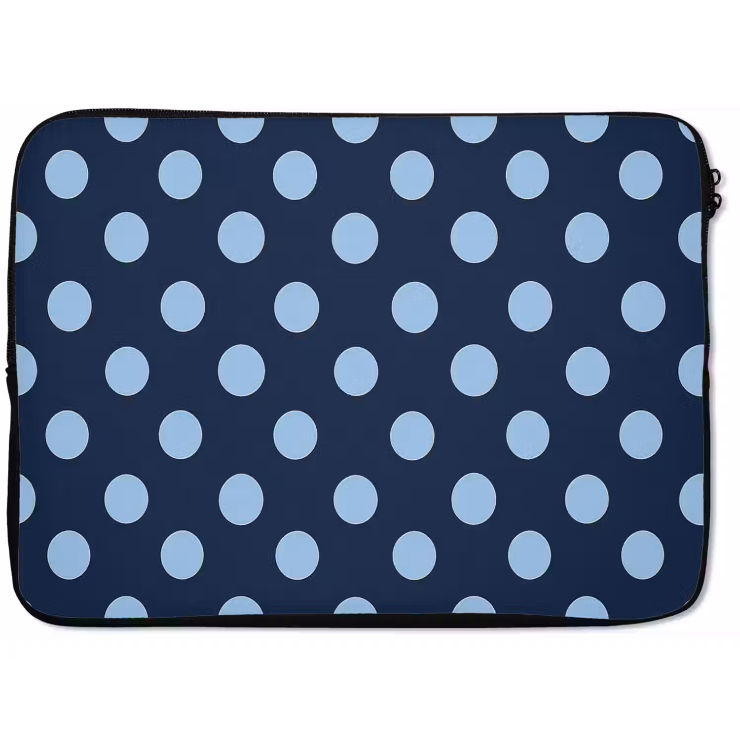 Klassiek - Dots - Blauw laptophoes neopreen klein 279 -zkaufland3dotto