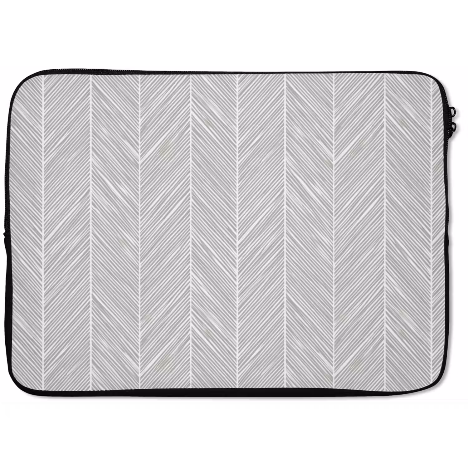 Klassiek - Visgraat - Grijs laptophoes neopreen klein 279 -zkaufland3dotto