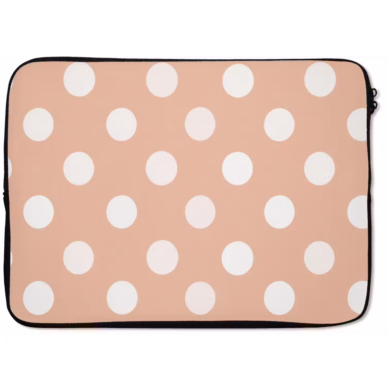 Klassiek - Polka - Perzik laptophoes neopreen klein 279 -zkaufland3dotto