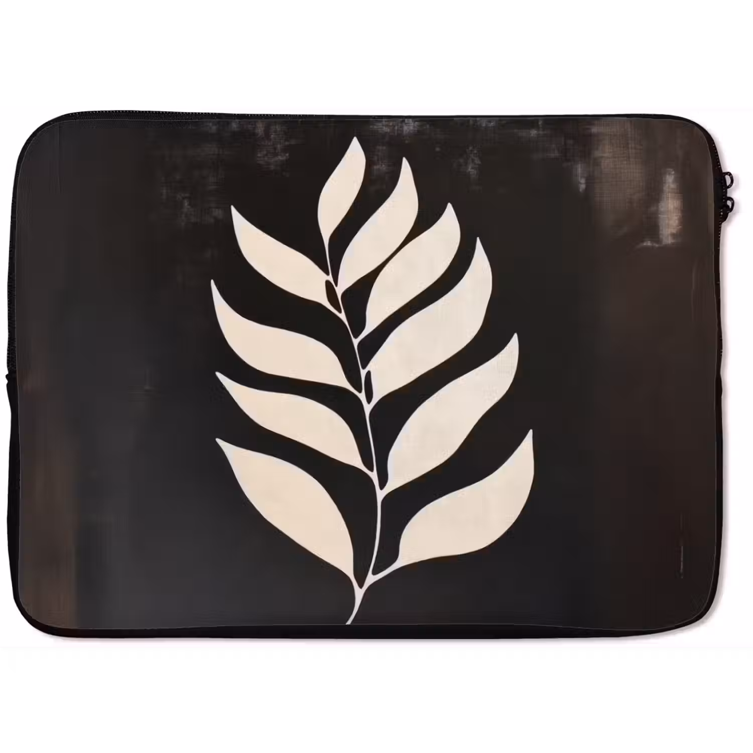 Blad - Wit - Minimalistisch laptophoes neopreen klein -zkaufland3dotto