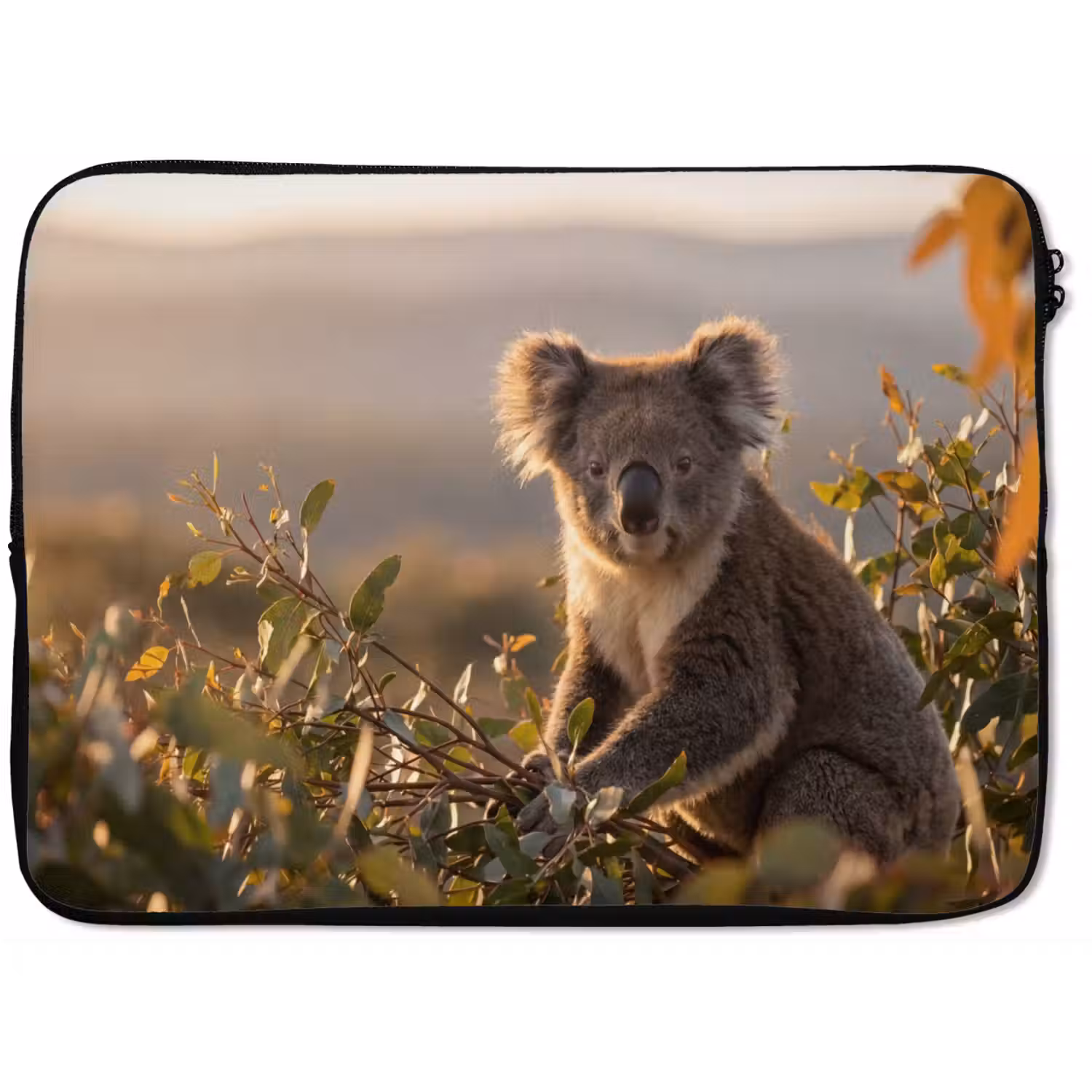 Koala - Bladeren - Ochtendlicht laptophoes neopreen klein -zkaufland3dotto