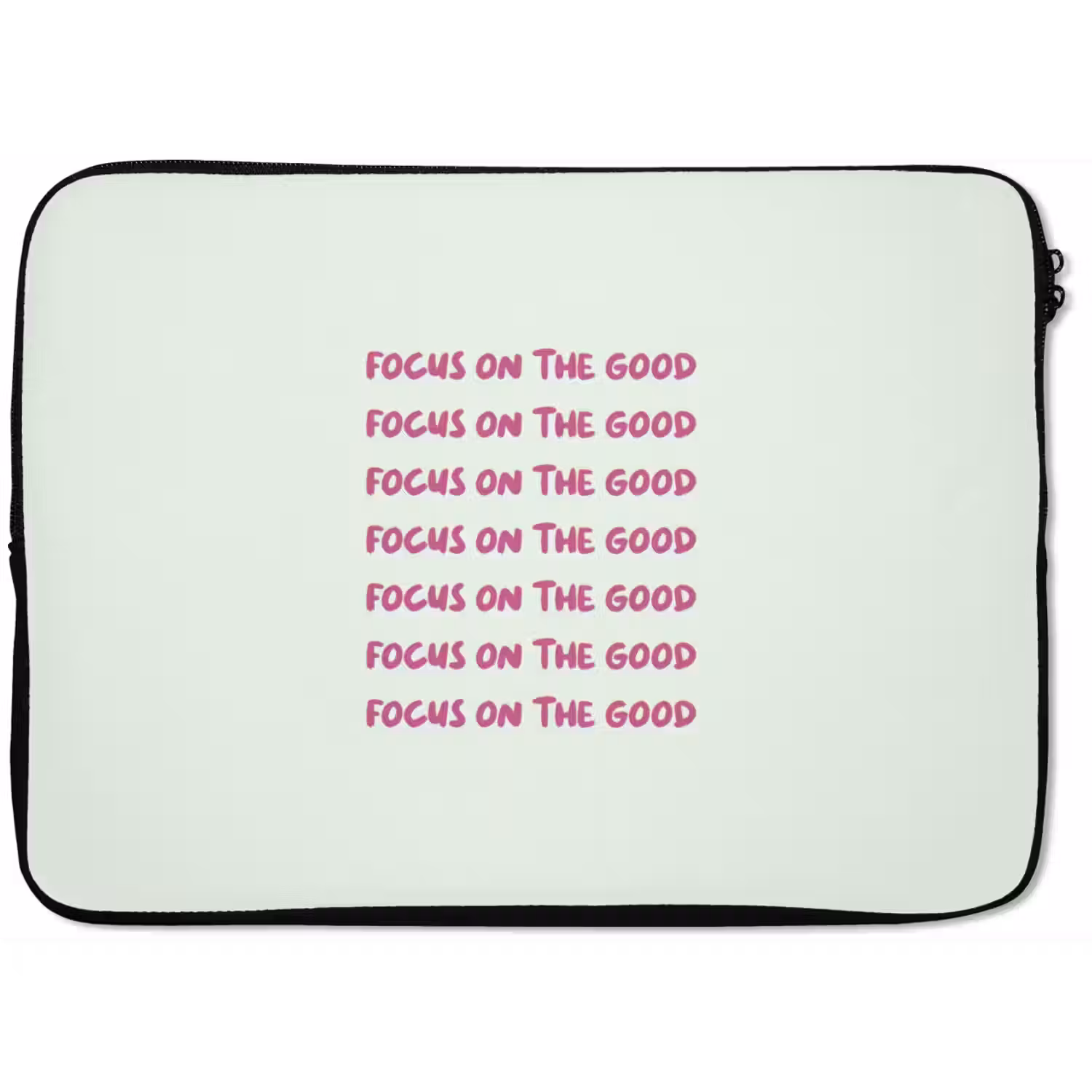 Focus on the good - Roze laptophoes neopreen klein -zkaufland3dotto