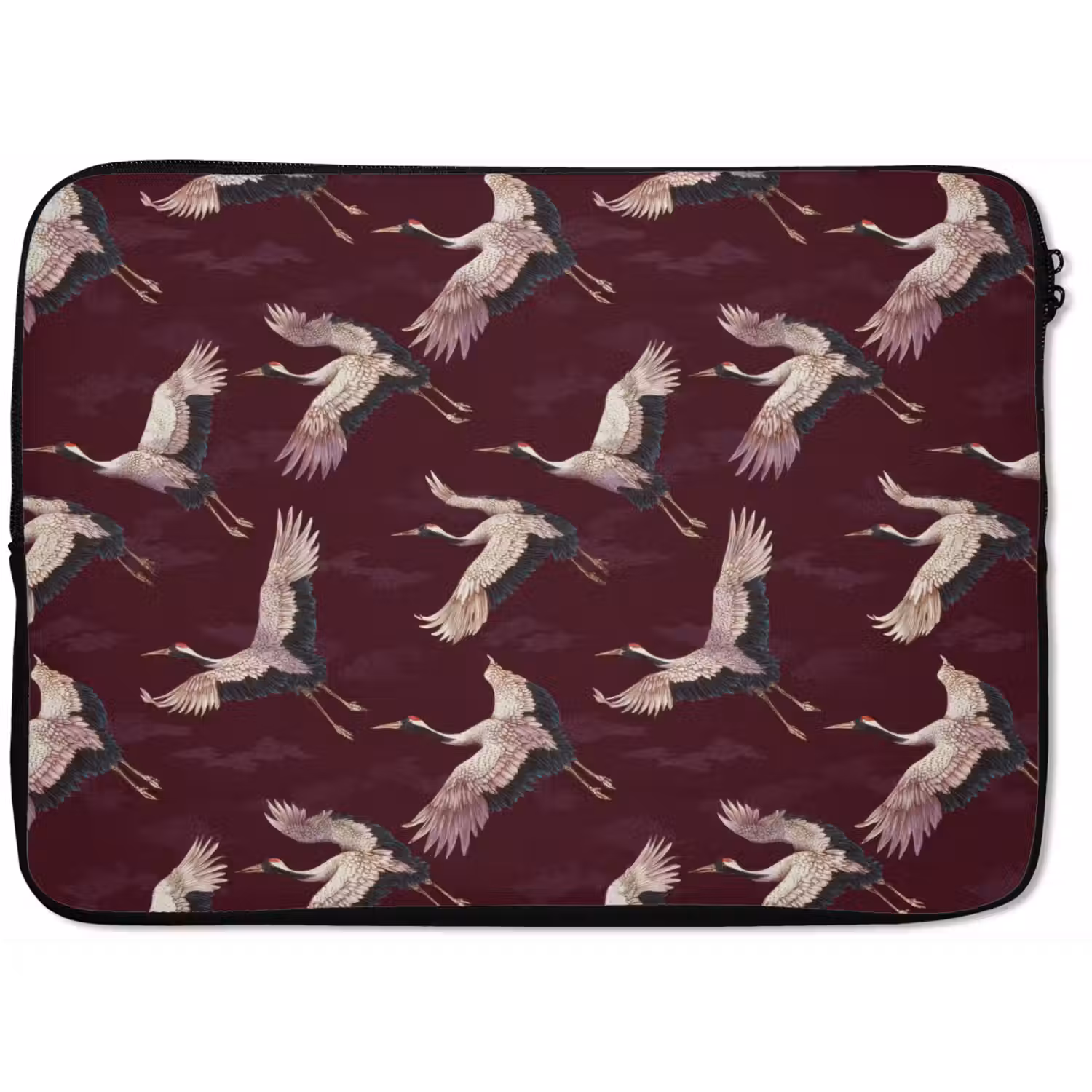 Kraanvogels - Klassiek - Bordeaux laptophoes neopreen klein 279 -zkaufland3dotto