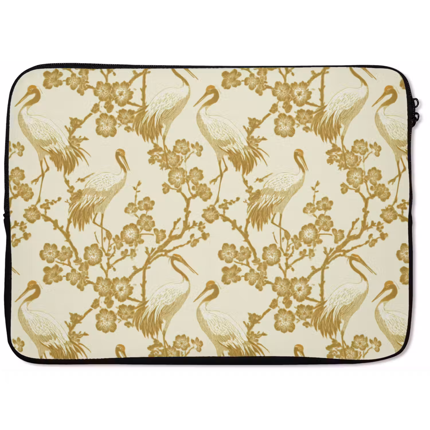 Kraanvogels - Kersenbloesem - Goud laptophoes neopreen klein 279 -zkaufland3dotto