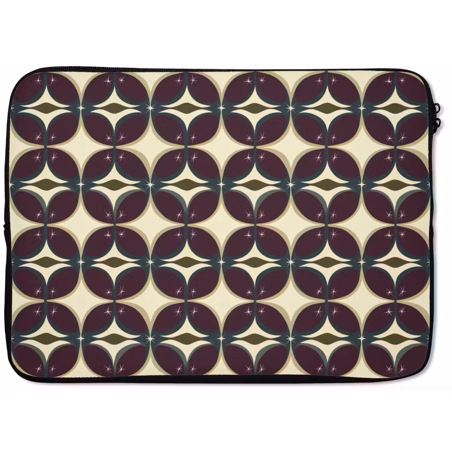 Cirkel - Retro - Kleurrijk laptophoes neopreen klein 279 -zkaufland3dotto