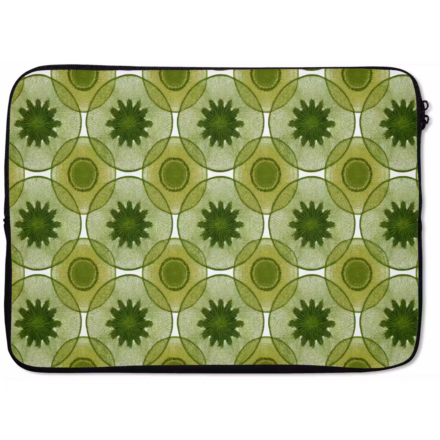 Cirkels - Patroon - Groen laptophoes neopreen klein 279 -zkaufland3dotto