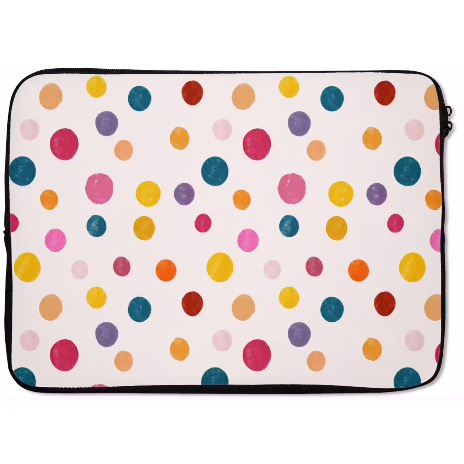 Cirkels - Speels - Kleurrijk laptophoes neopreen klein 279 -zkaufland3dotto