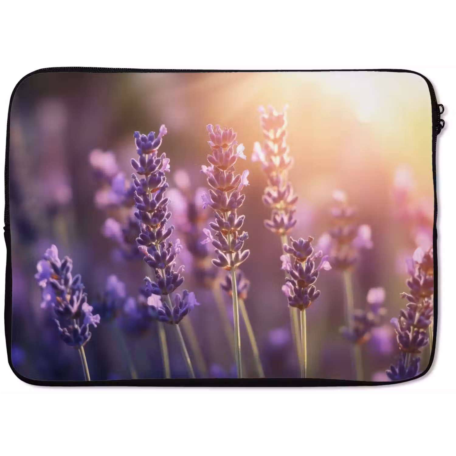 Lavendelbloemen - Paars - Zonlicht laptophoes neopreen klein -zkaufland3dotto