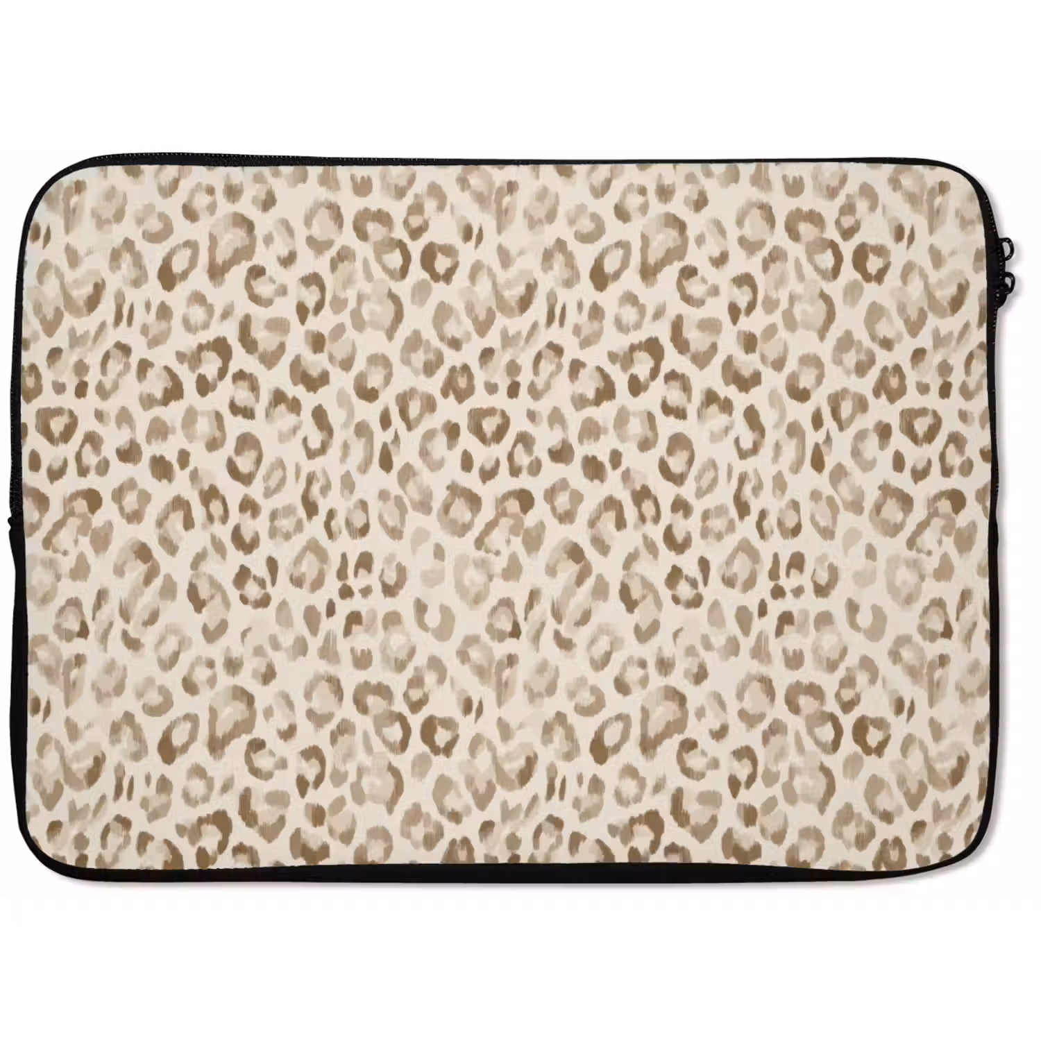 Luipaard - Klassiek - Beige laptophoes neopreen klein 279 -zkaufland3dotto