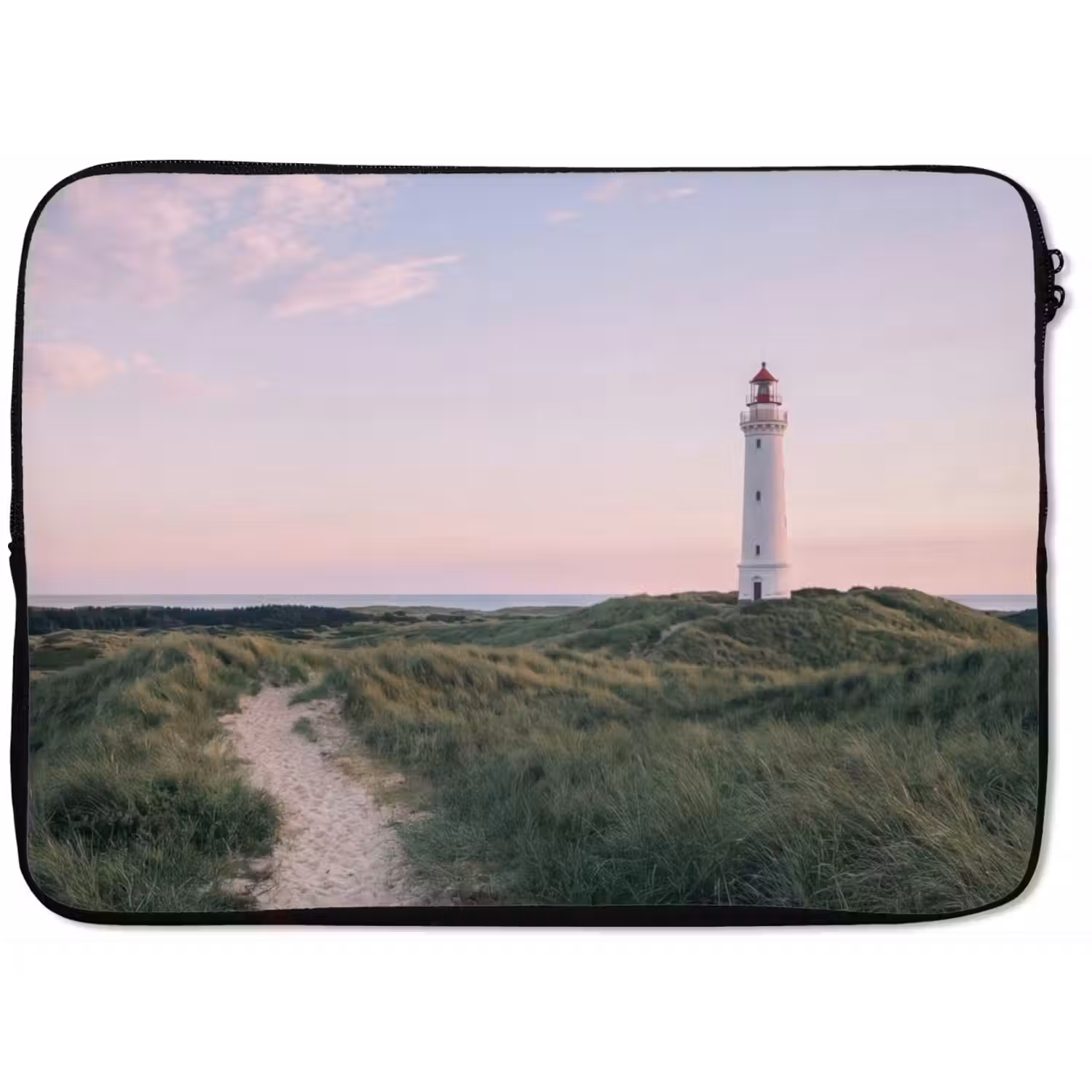 Vuurtoren - Duinlandschap - Zee laptophoes neopreen klein -zkaufland3dotto