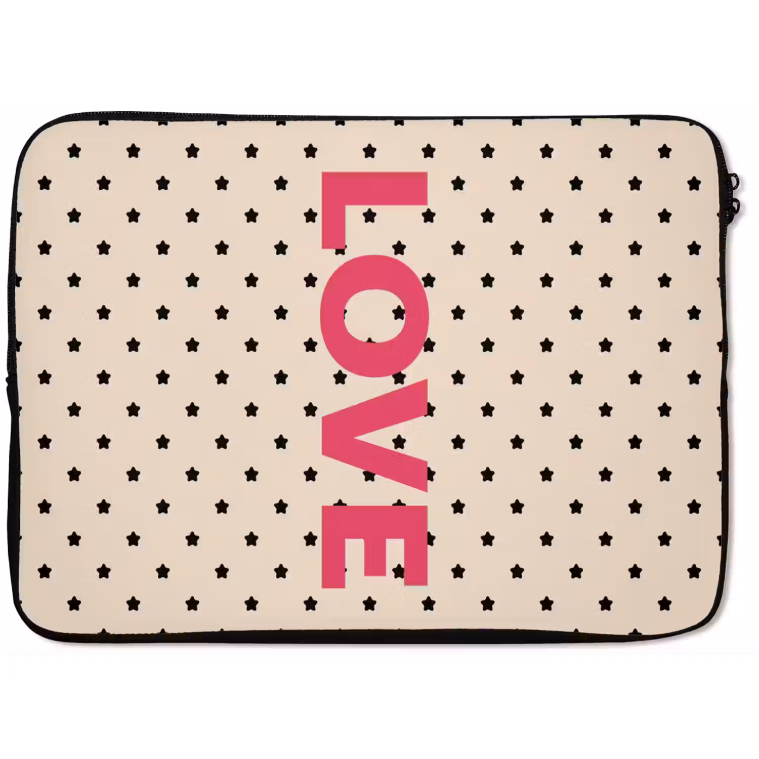 Love - Stippen - Roze laptophoes neopreen klein -zkaufland3dotto