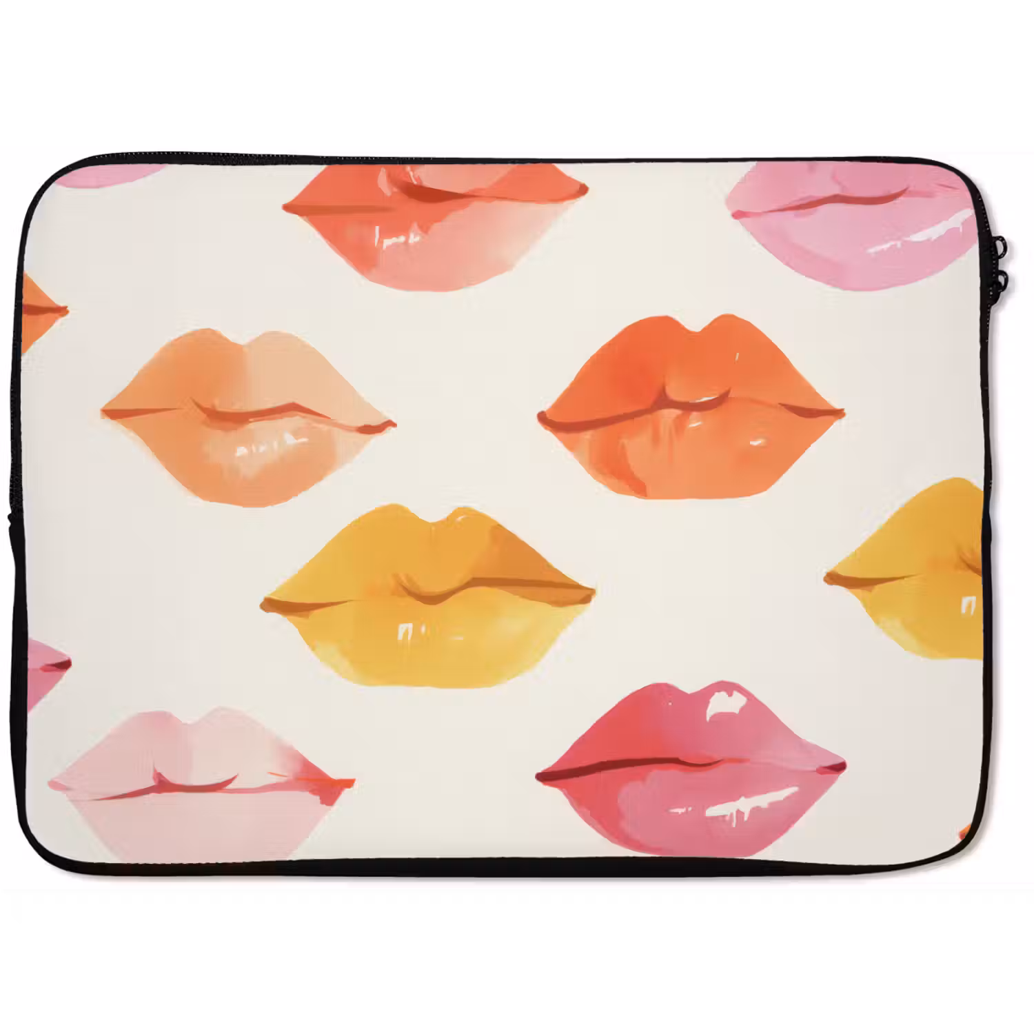 Lippen - Kleurrijk - Glanzend laptophoes neopreen klein -zkaufland3dotto
