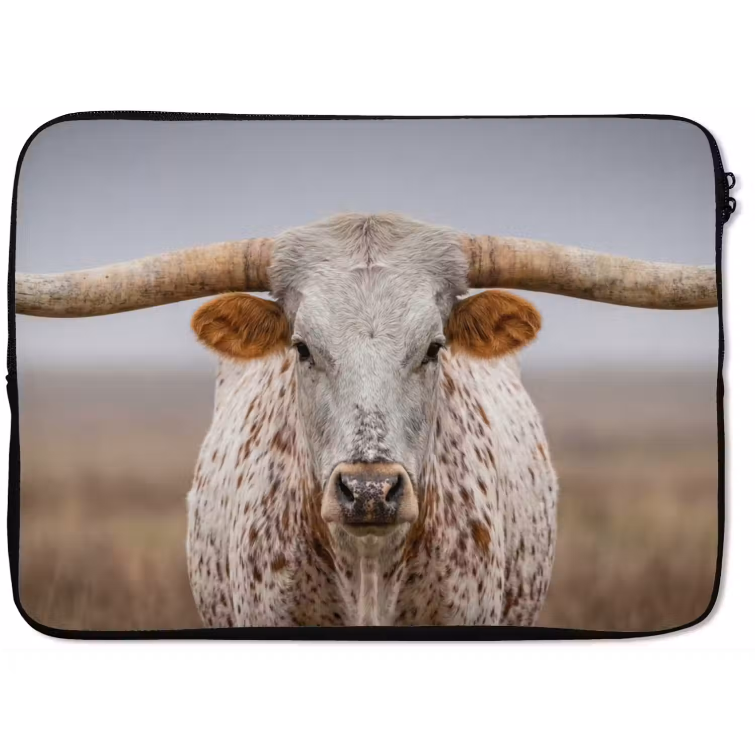 Longhorn - Grasveld - Dier laptophoes neopreen klein -zkaufland3dotto