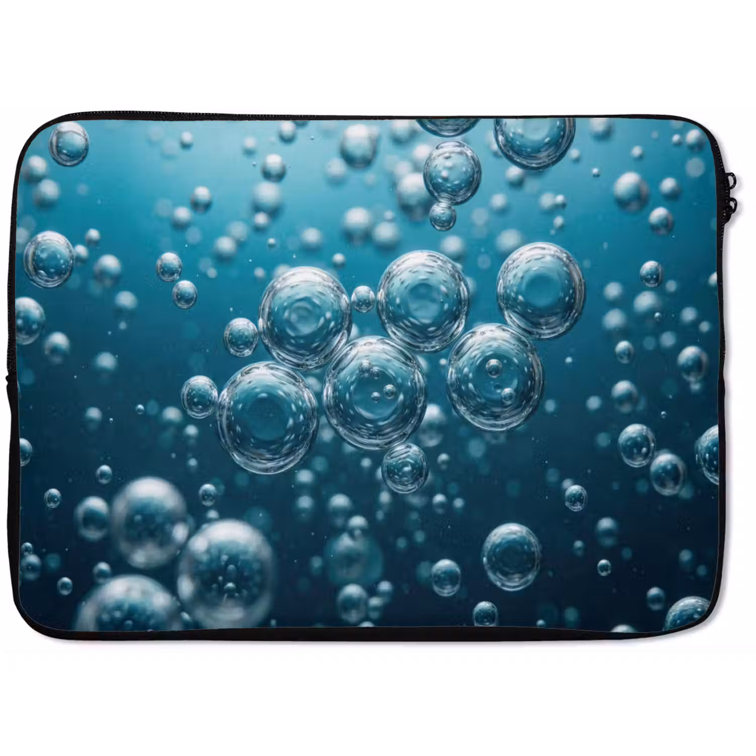Luchtbellen - Dynamisch - Blauw laptophoes neopreen klein -zkaufland3dotto