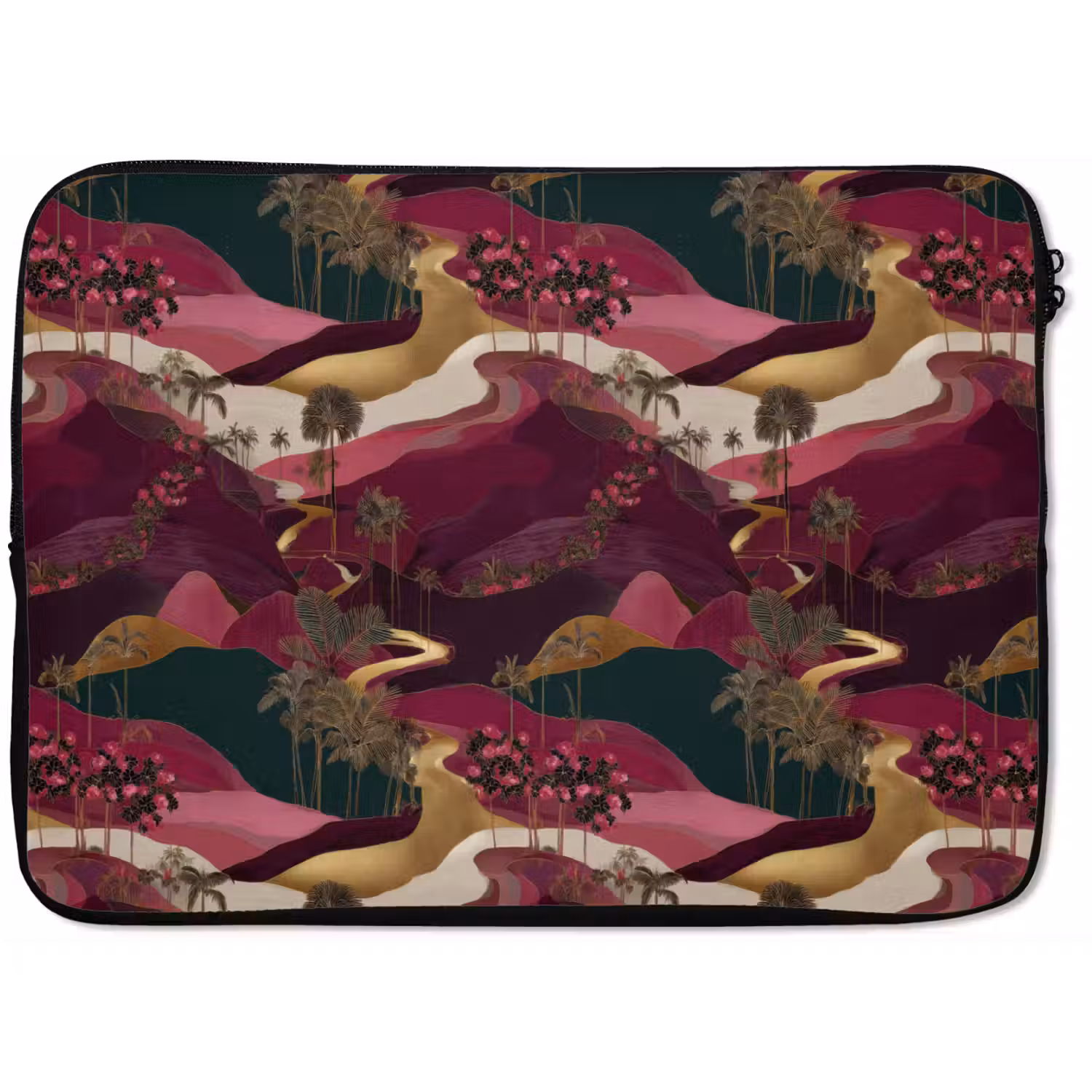 Magisch - Palmbomen - Goud laptophoes neopreen klein 279 -zkaufland3dotto