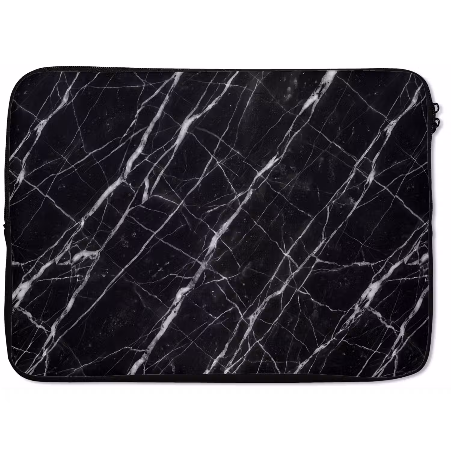 Marmer - Aders - Abstract - Zwart laptophoes neopreen klein -zkaufland3dotto