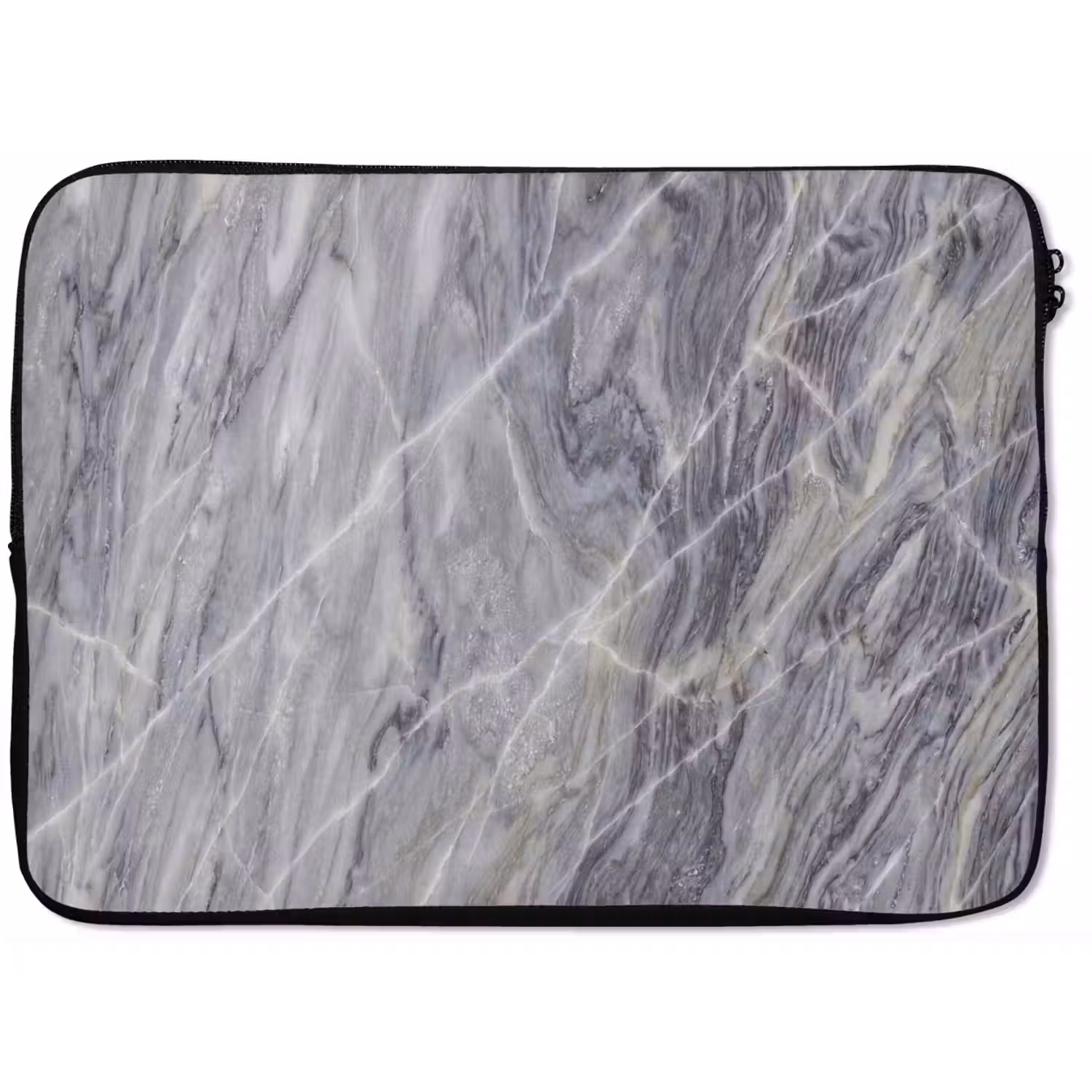 Marmer - Ader - Patroon - Abstract - Grijs laptophoes neopreen klein -zkaufland3dotto