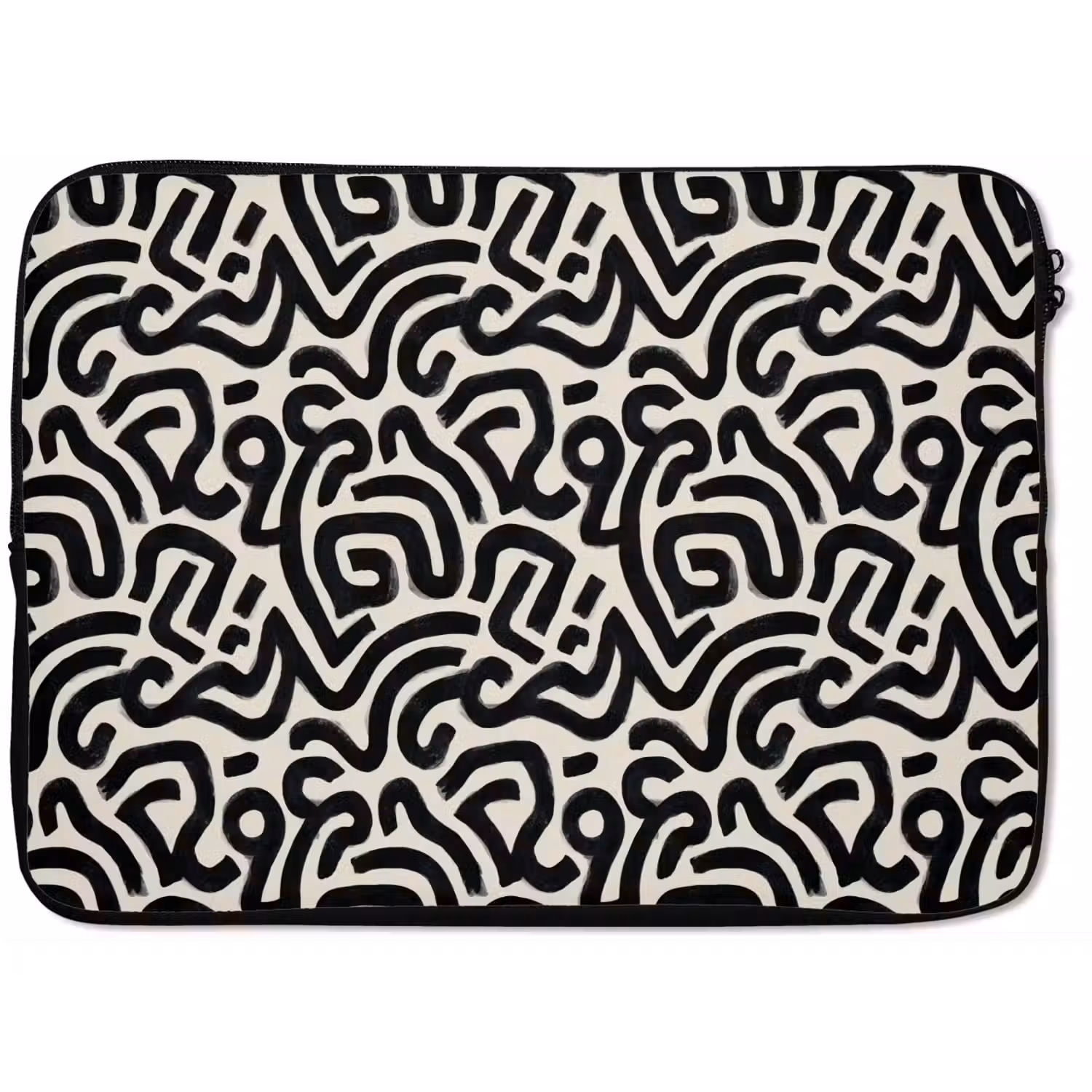 Modern - Abstract - Zwart laptophoes neopreen klein 279 -zkaufland3dotto