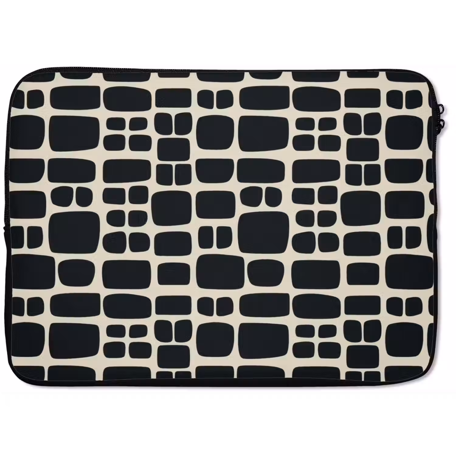 Modern - Organisch - Zwart laptophoes neopreen klein 279 -zkaufland3dotto