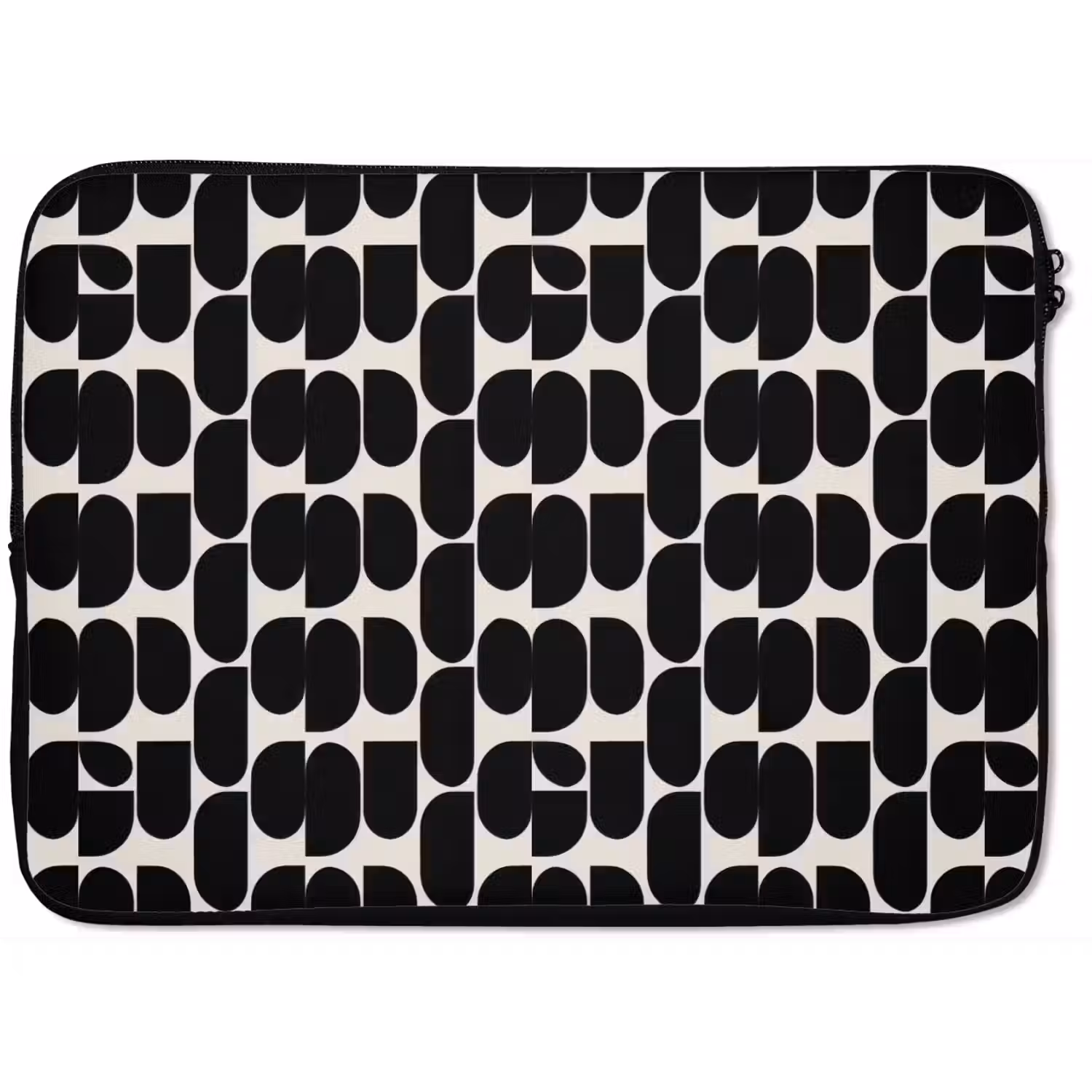 Modern - Patroon - Zwart laptophoes neopreen klein 279 -zkaufland3dotto
