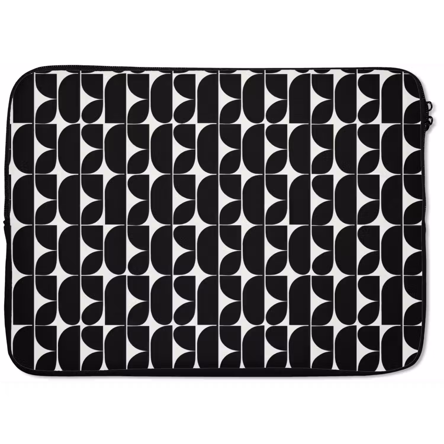 Modern - Geometrisch - Zwart laptophoes neopreen klein 279 -zkaufland3dotto