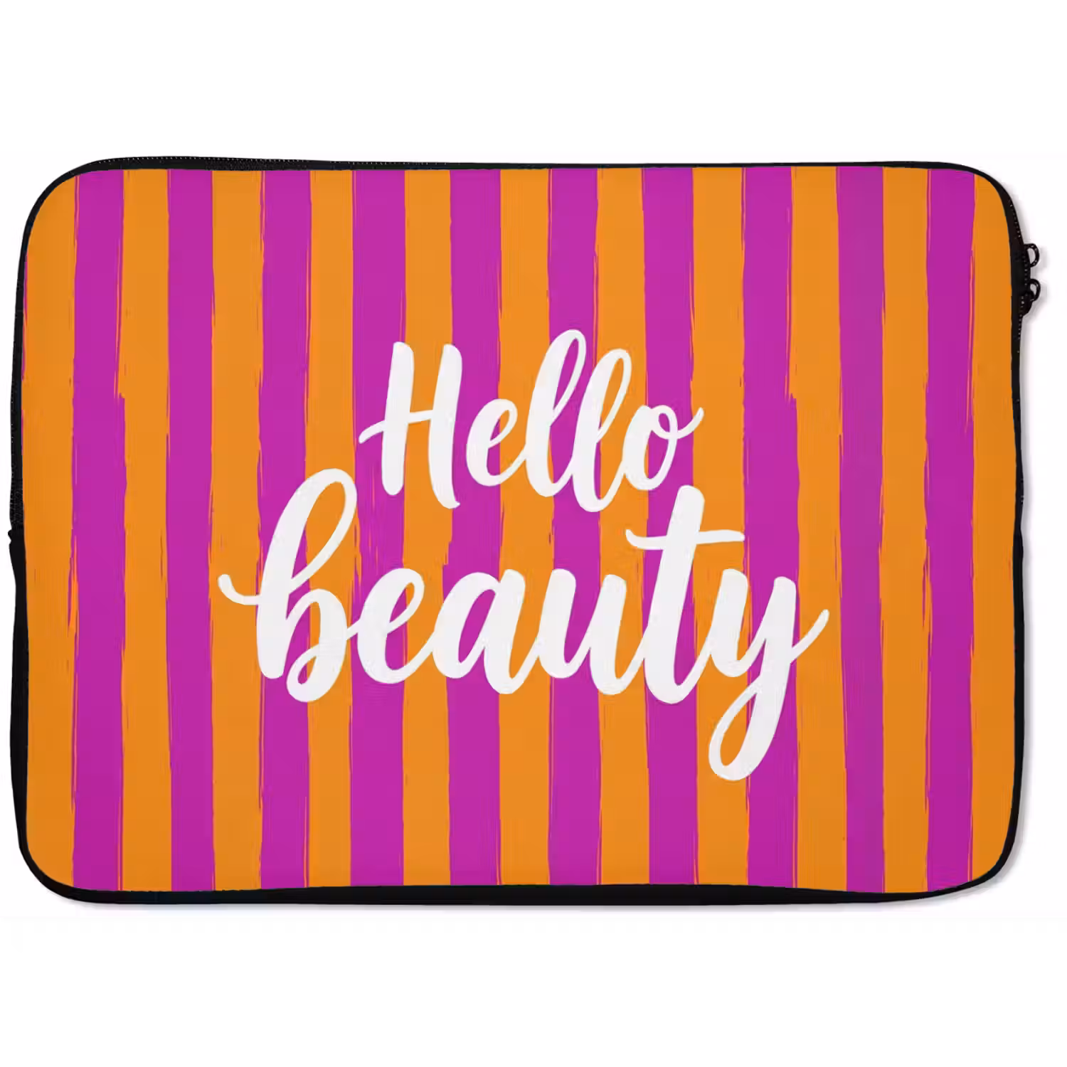 Modern - Hello - Oranje laptophoes neopreen klein -zkaufland3dotto