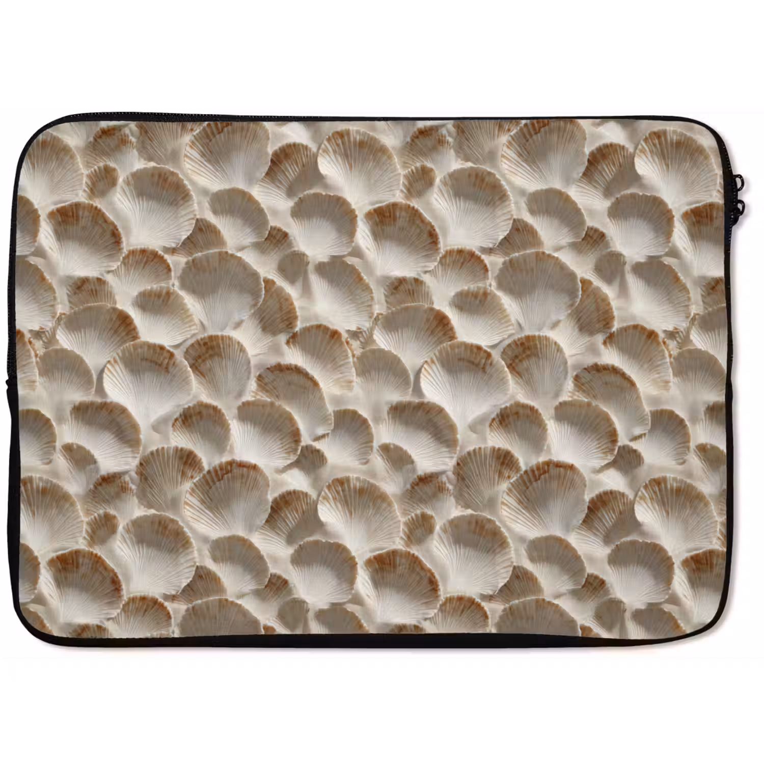 Schelpen - Waaiervorm - Wit laptophoes neopreen klein 279 -zkaufland3dotto