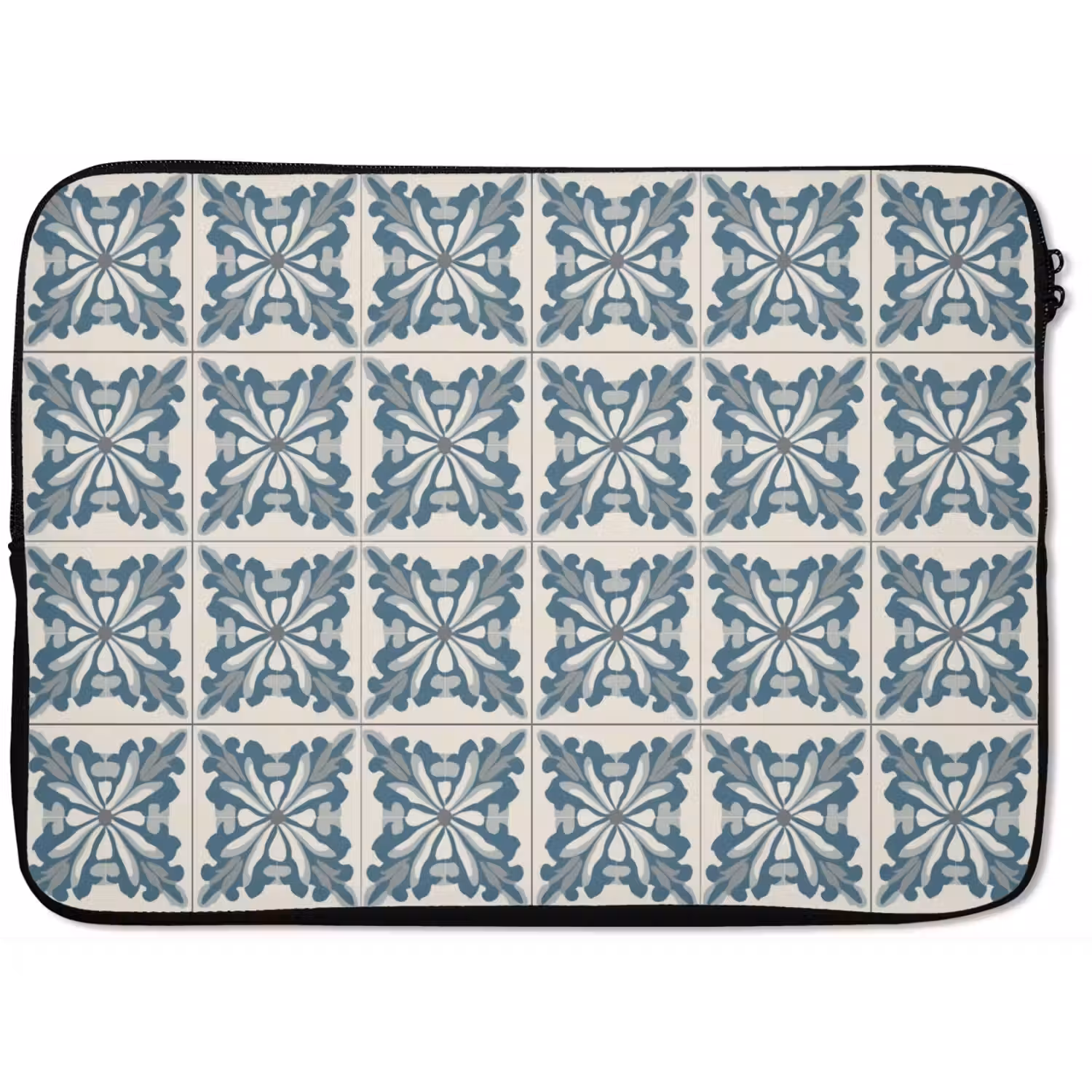 Dessin - Tegel - Blauw laptophoes neopreen klein 279 -zkaufland3dotto