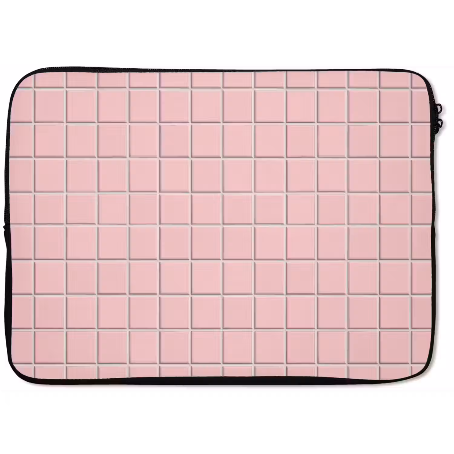 Patroon - Tegel - Pastelroze laptophoes neopreen klein 279 -zkaufland3dotto