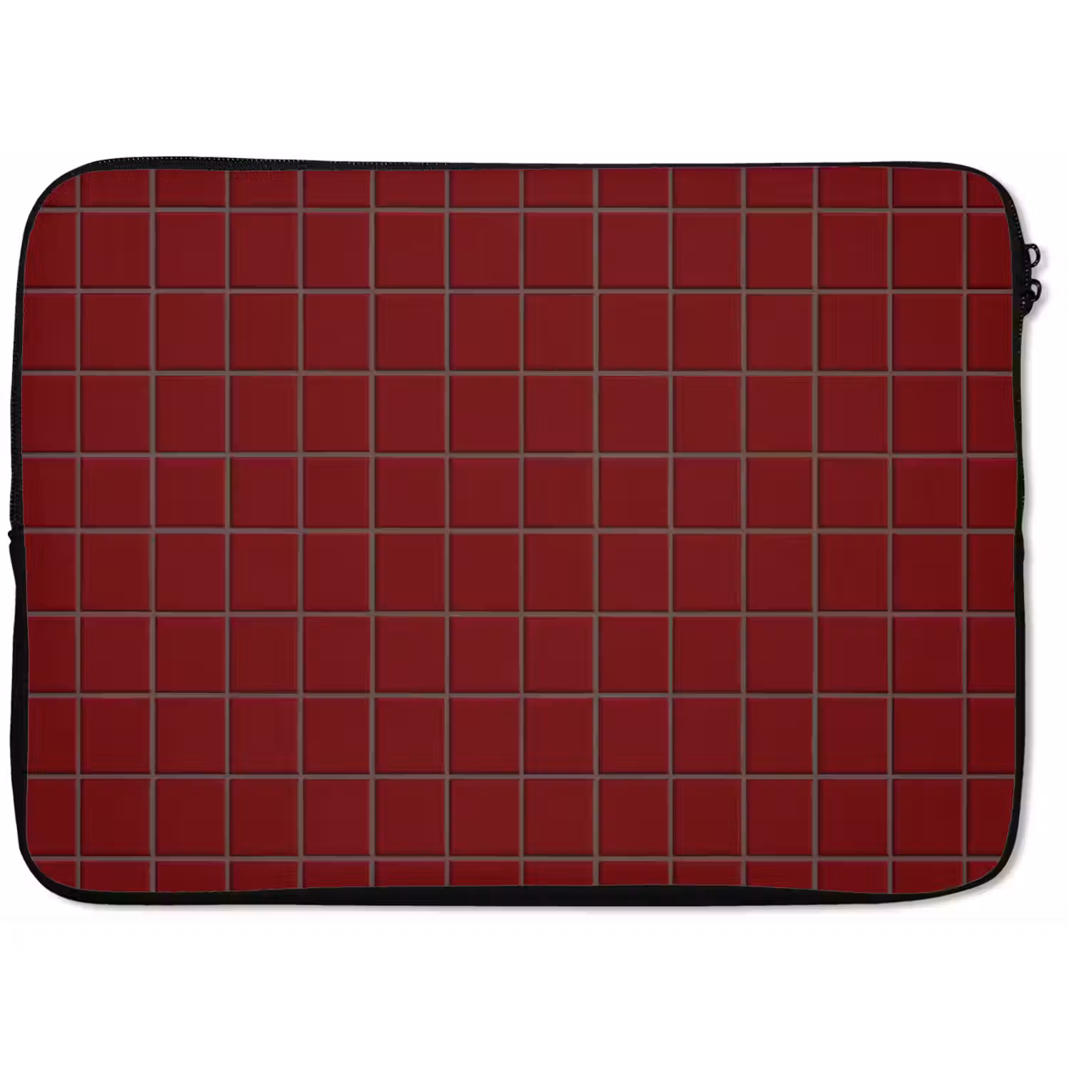 Patroon - Tegels - Burgundy laptophoes neopreen klein 279 -zkaufland3dotto