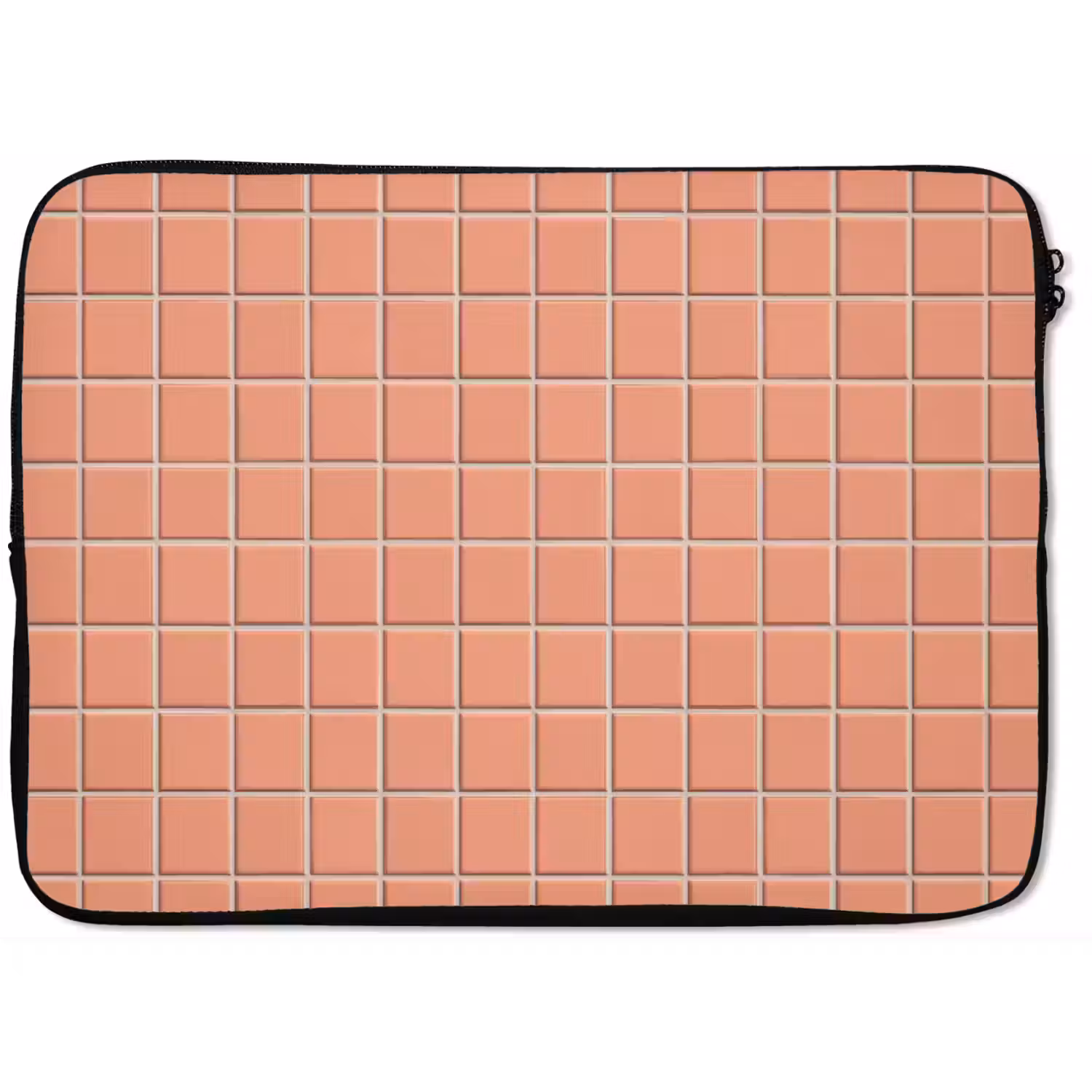 Patroon - Tegels - Perzik laptophoes neopreen klein 279 -zkaufland3dotto