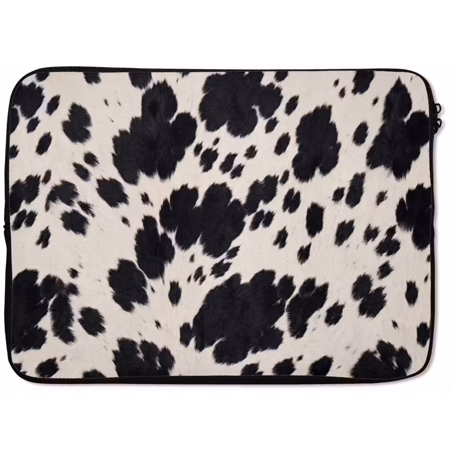 Patroon - Vacht - Zwart - Wit laptophoes neopreen klein -zkaufland3dotto