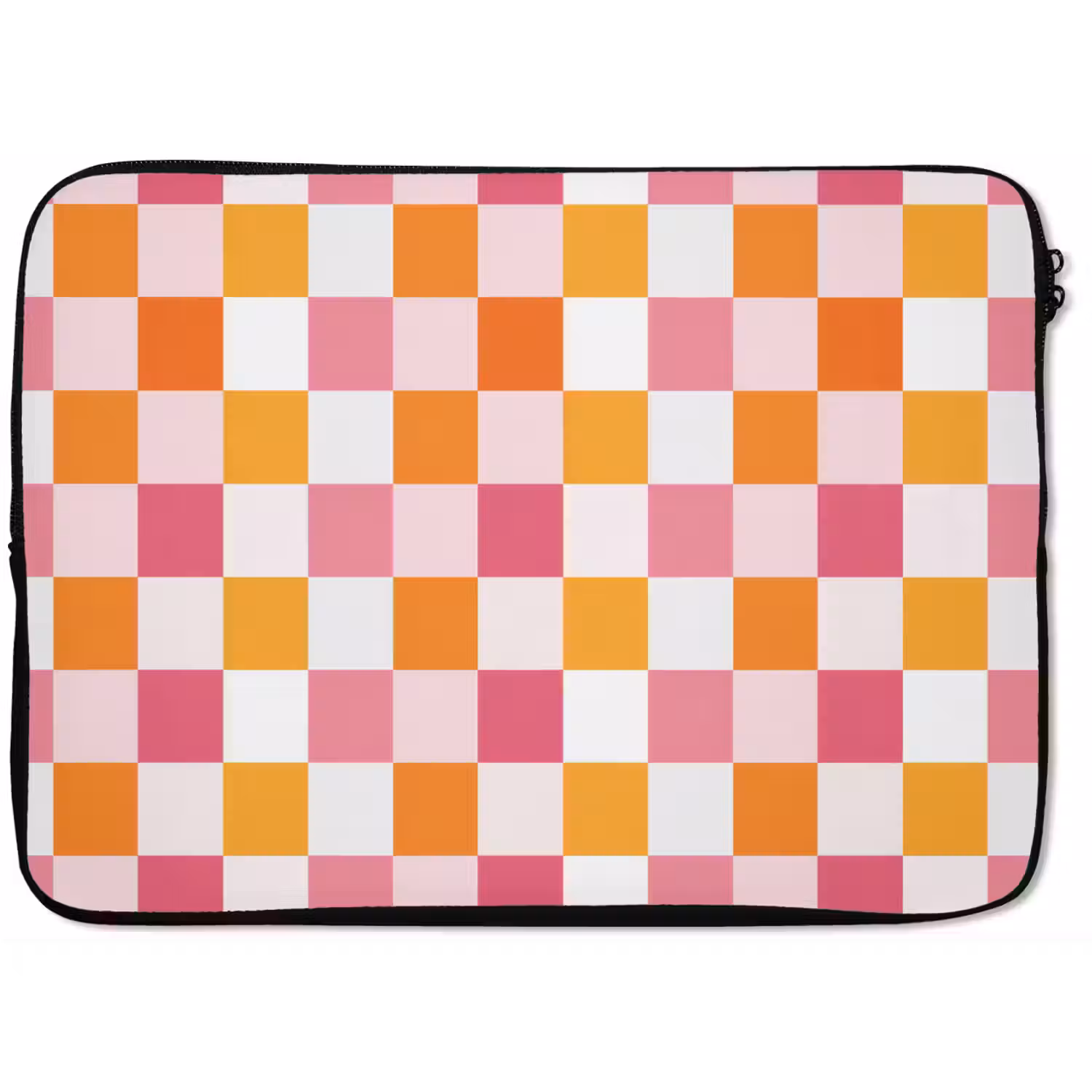 Patroon - Vierkant - Roze laptophoes neopreen klein 279 -zkaufland3dotto