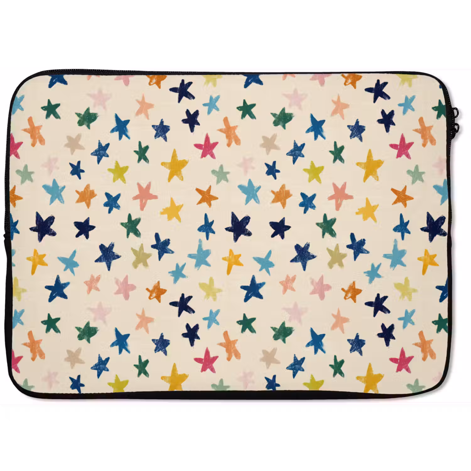 Patroon - Sterren - Kleurrijk laptophoes neopreen klein 279 -zkaufland3dotto