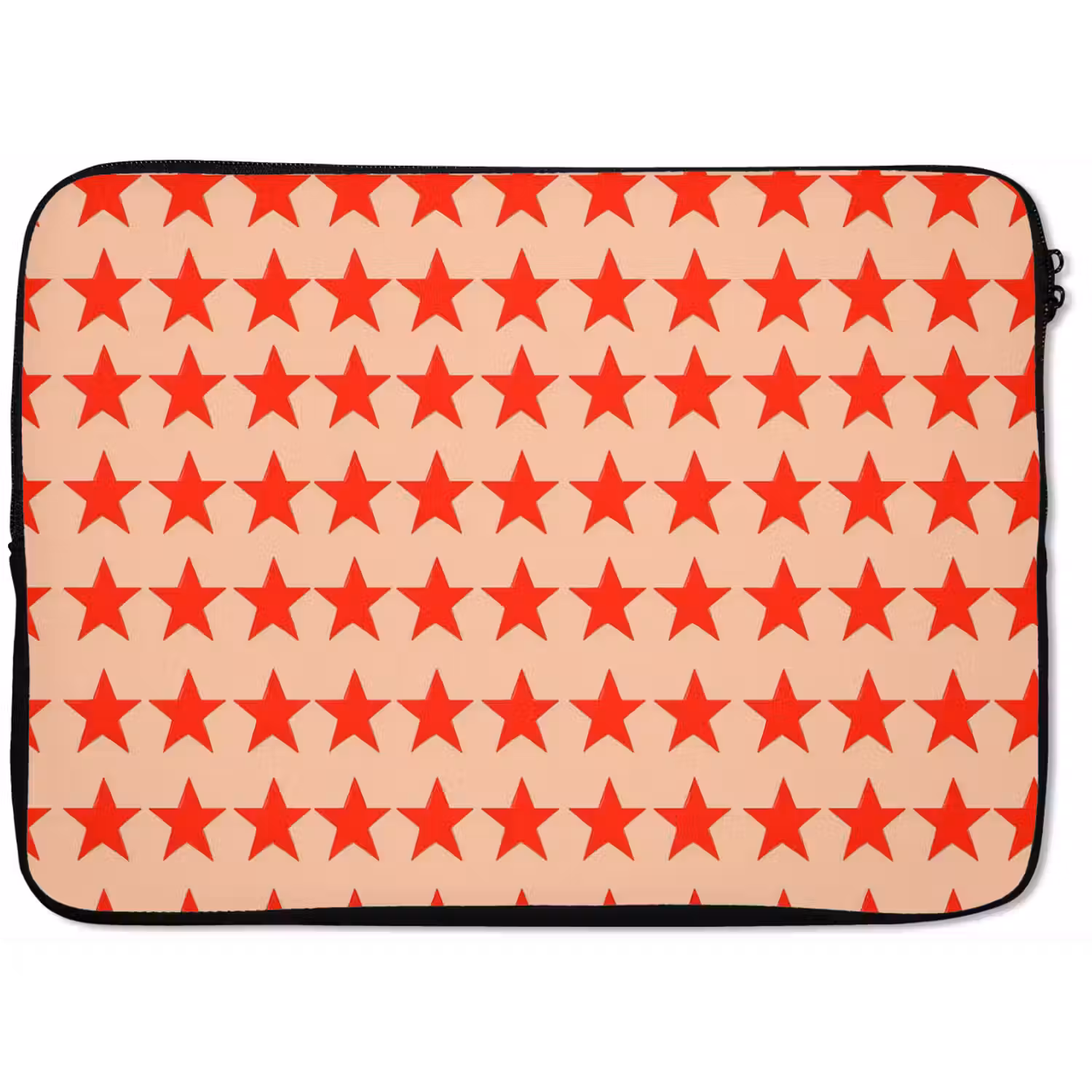 Patroon - Sterren - Rood laptophoes neopreen klein 279 -zkaufland3dotto