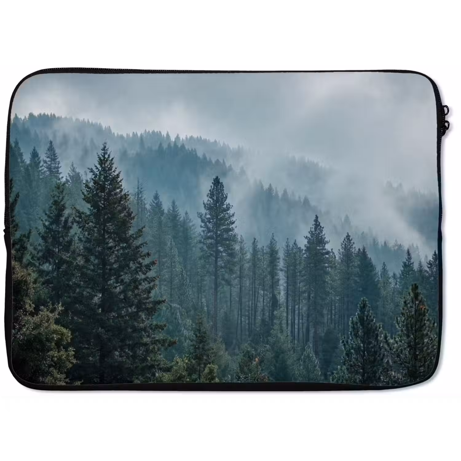 Naaldwoud - Bergen - Mist laptophoes neopreen klein -zkaufland3dotto