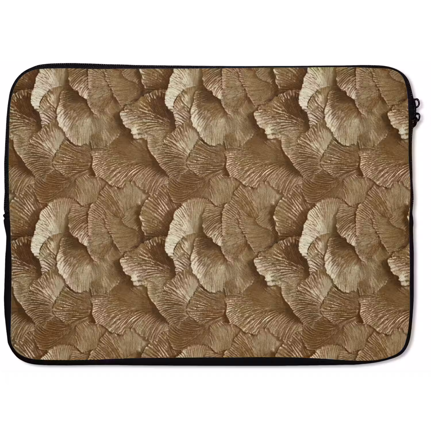 Organisch - Patroon - Bladeren - Goud laptophoes neopreen klein 279 -zkaufland3dotto