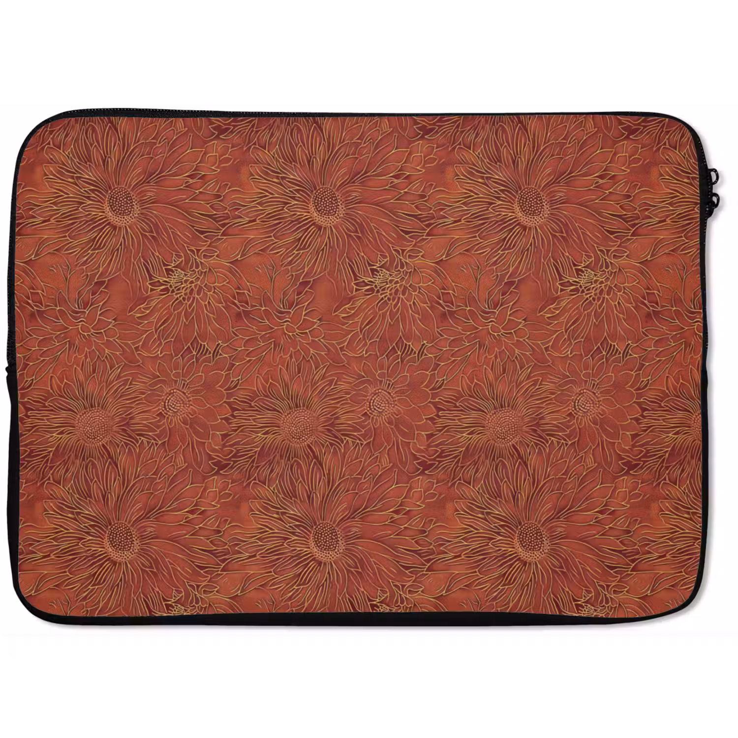 Oosters - Bloemen - Terracotta laptophoes neopreen klein 279 -zkaufland3dotto