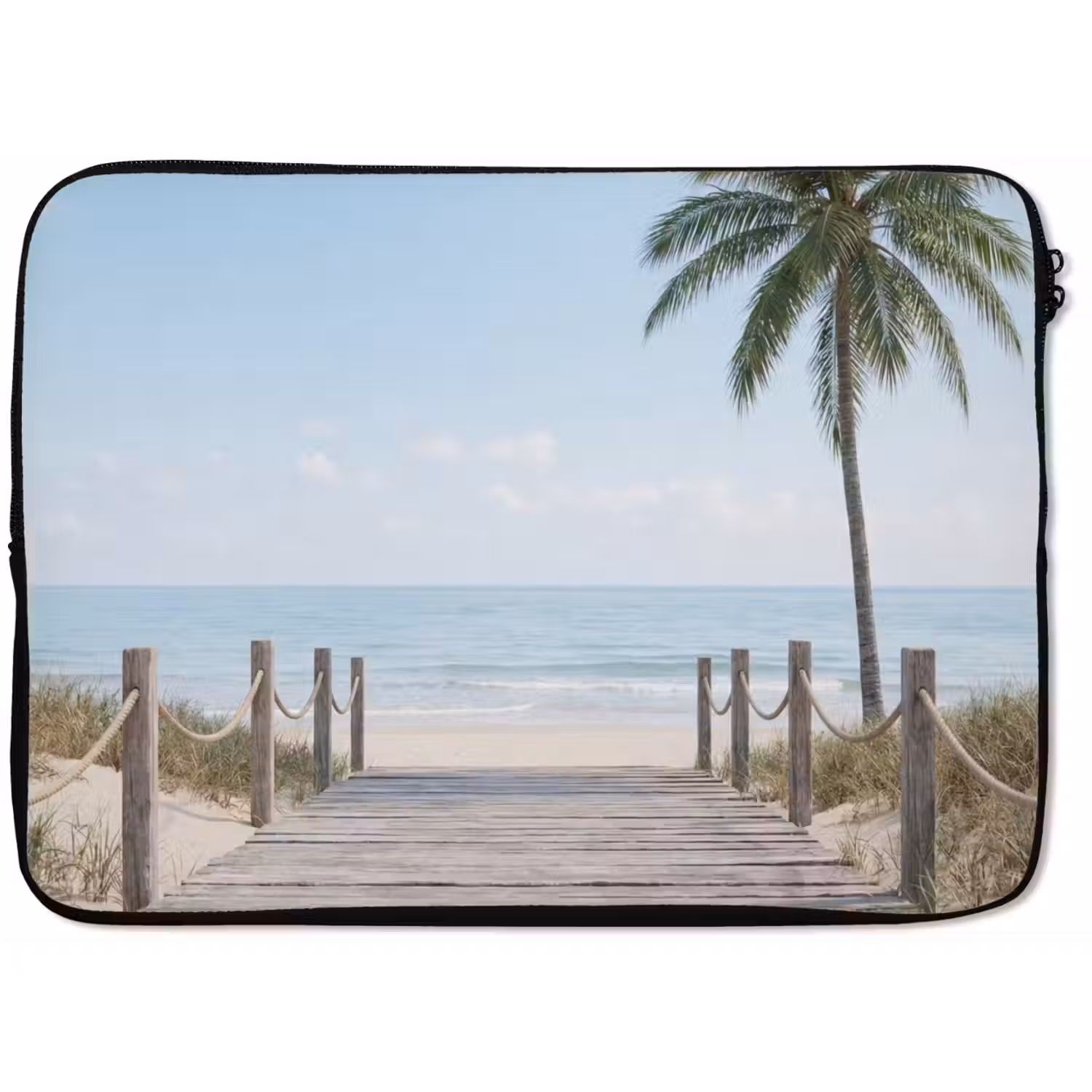 Palmbomen - Pad - Horizon laptophoes neopreen klein -zkaufland3dotto